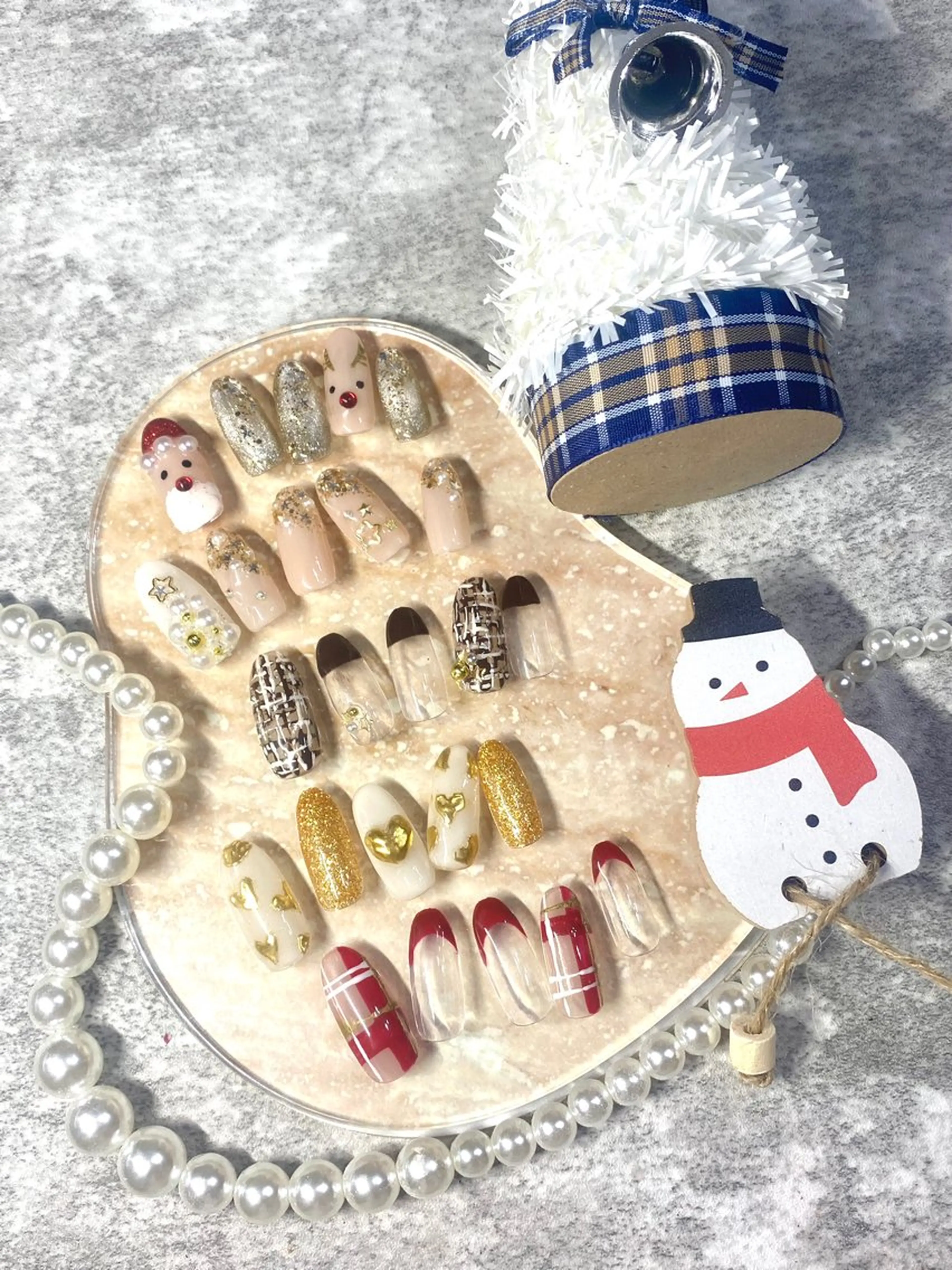 ネイル 冬ネイル クリスマス ハンドネイル ★Rinail... .のネイルデザイン