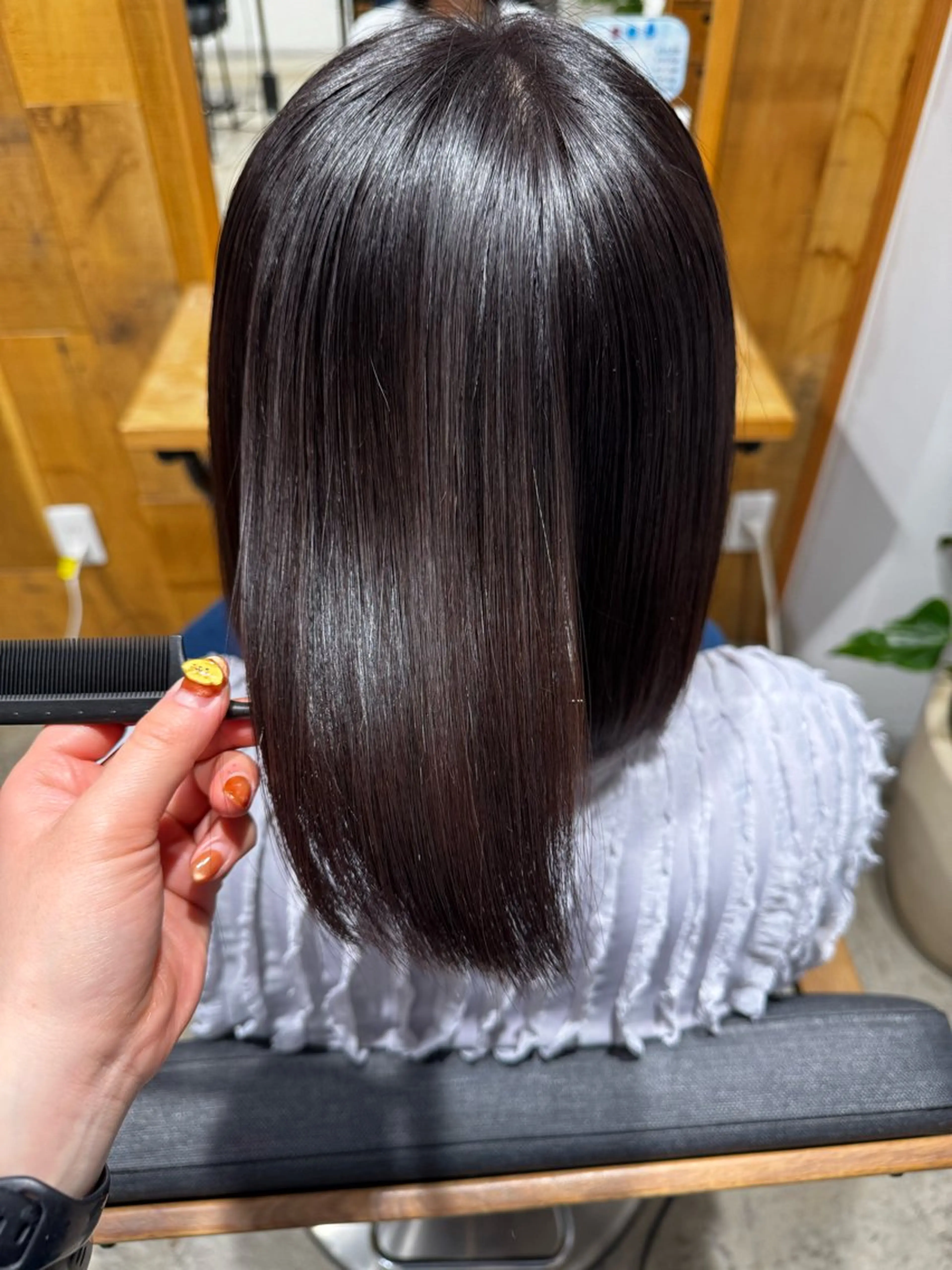 ミディアム カラー カット ヘアカラー トリートメント 無料モデル募集/ボブ /レイヤー/Rinのヘアスタイル