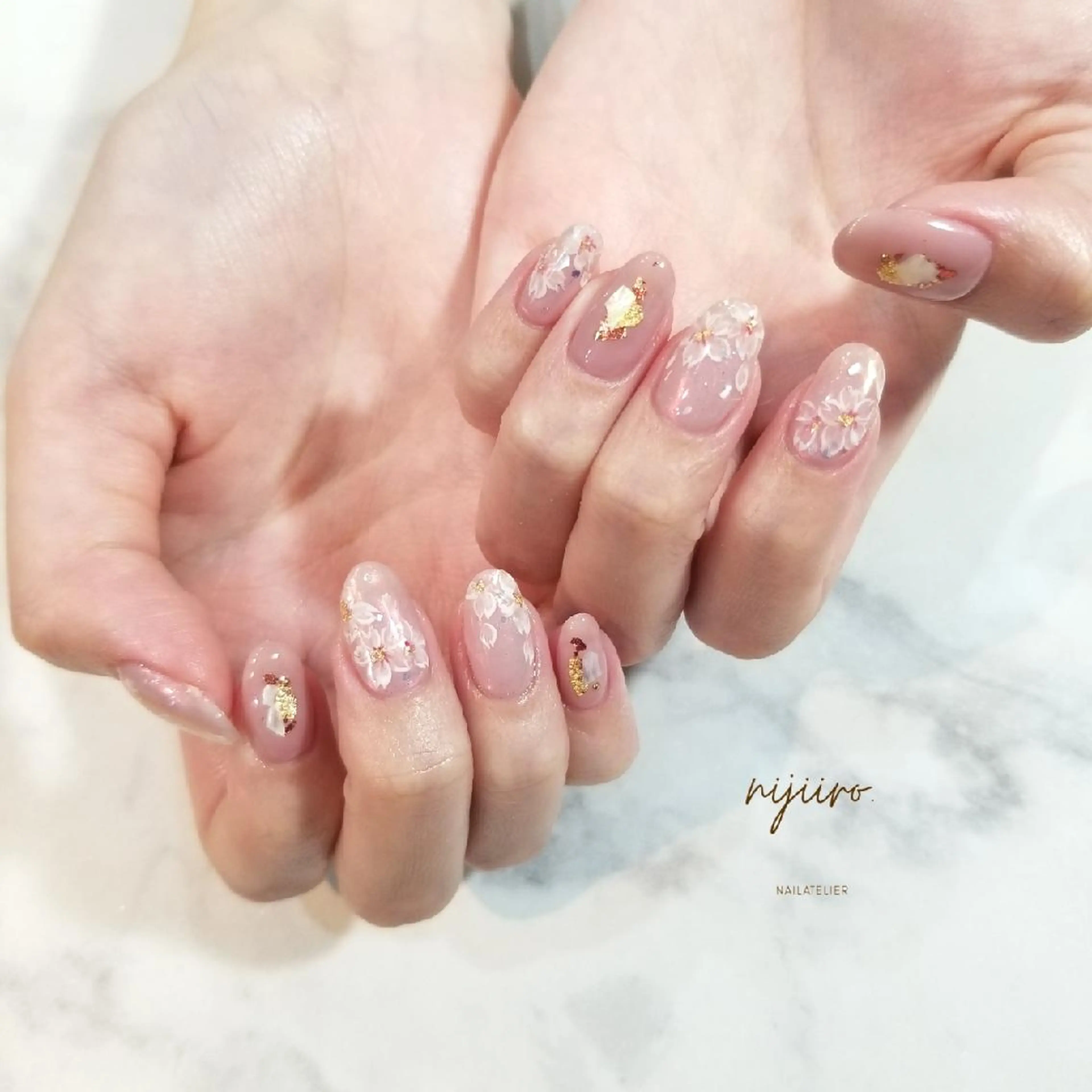 ネイル 桜ネイル ハンドネイル nijiiro🌈 サトウのネイルデザイン