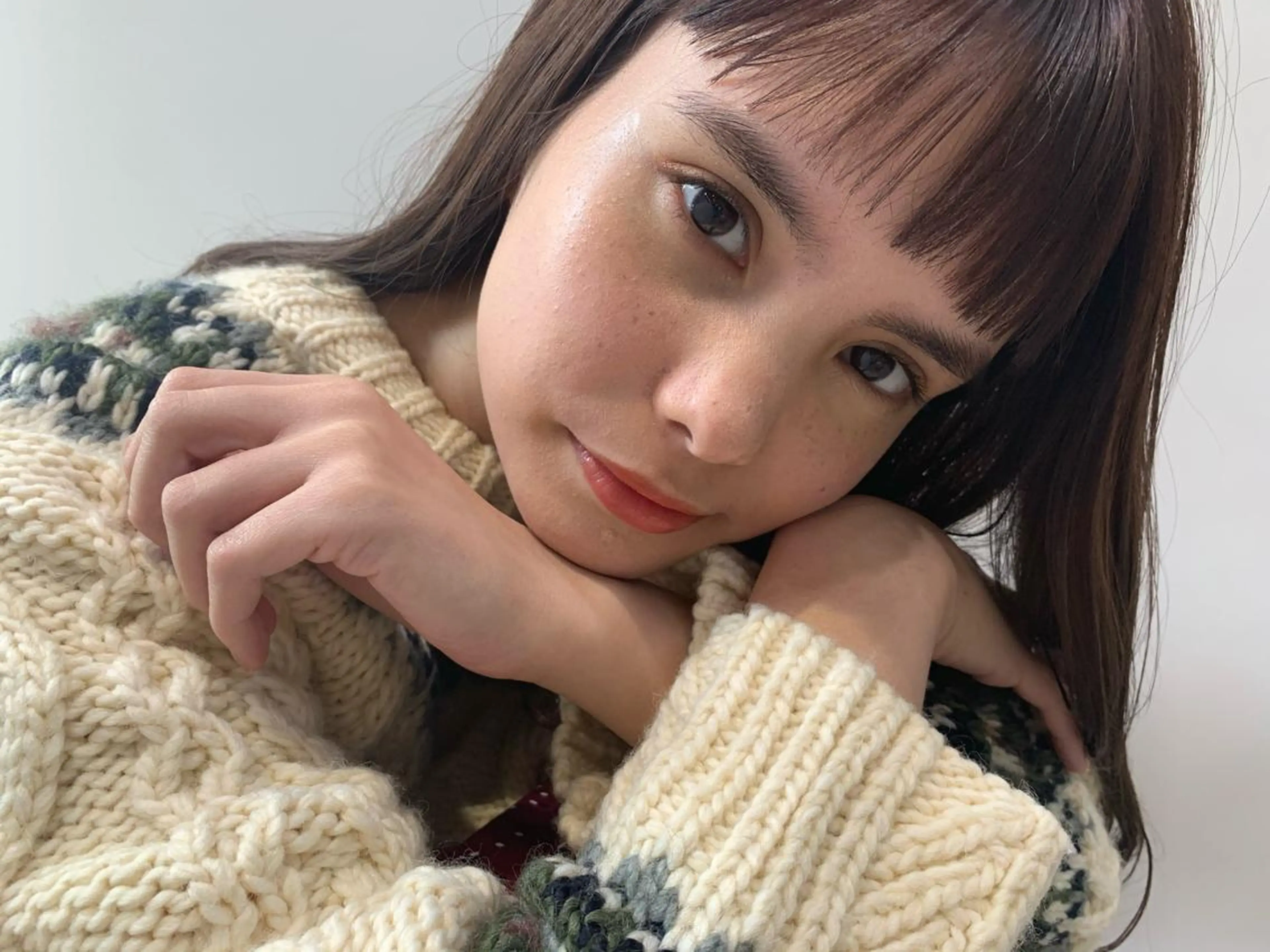 セミロング カラー ヘアアレンジ ヘアカラー トリートメント ヘアセット ヒロミ/アレンジ/ アンニュイ/透け感のヘアスタイル