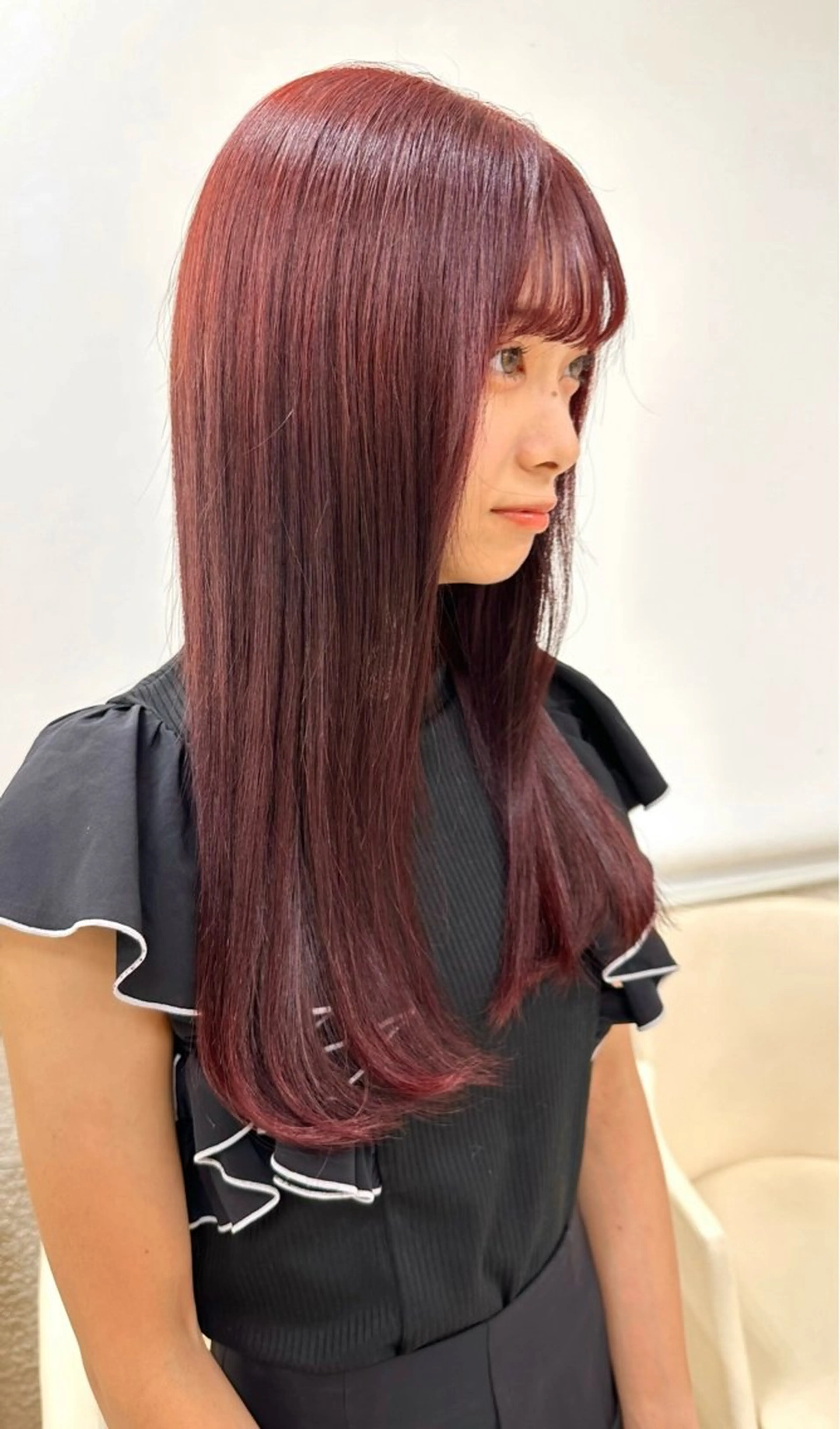 ロング カラー ベージュカラー ブリーチ ケアブリーチ 透明感カラー ダブルカラー お悩み改善 黄金比みくのヘアスタイル