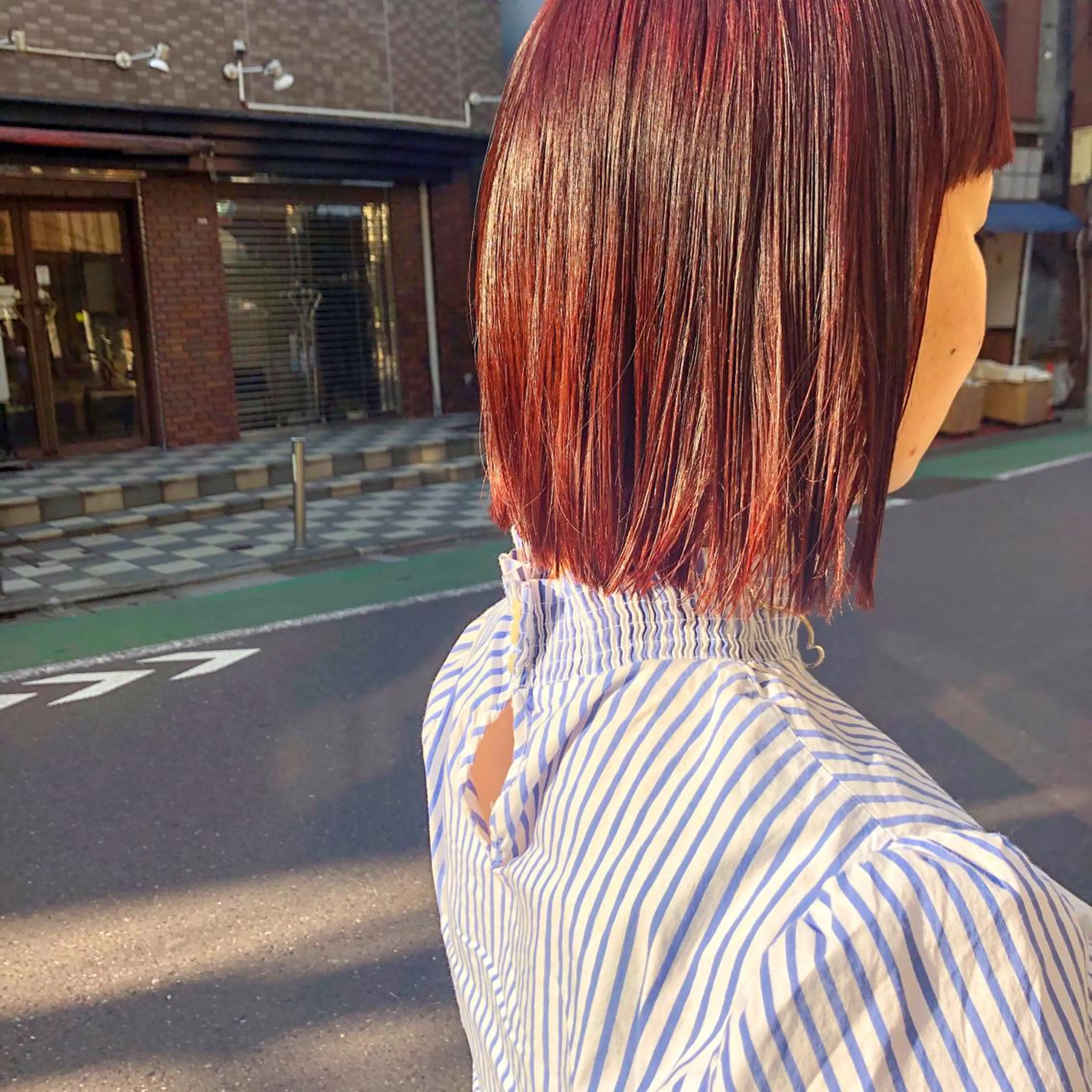 ミディアム カラー 長井 美佳のヘアスタイル