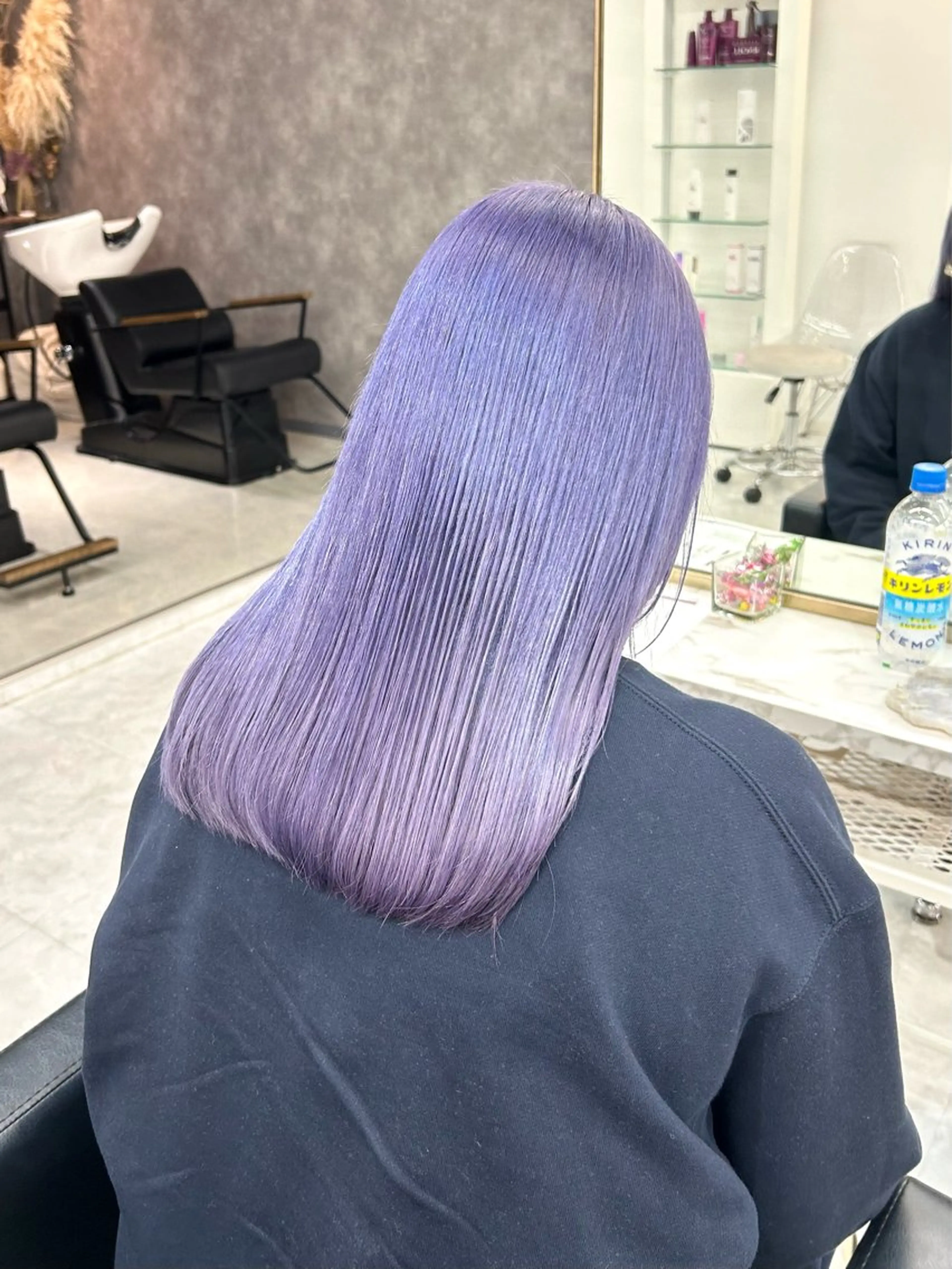 セミロング カラー 🥀YUIHA🥀 テザインカラー♥のヘアスタイル