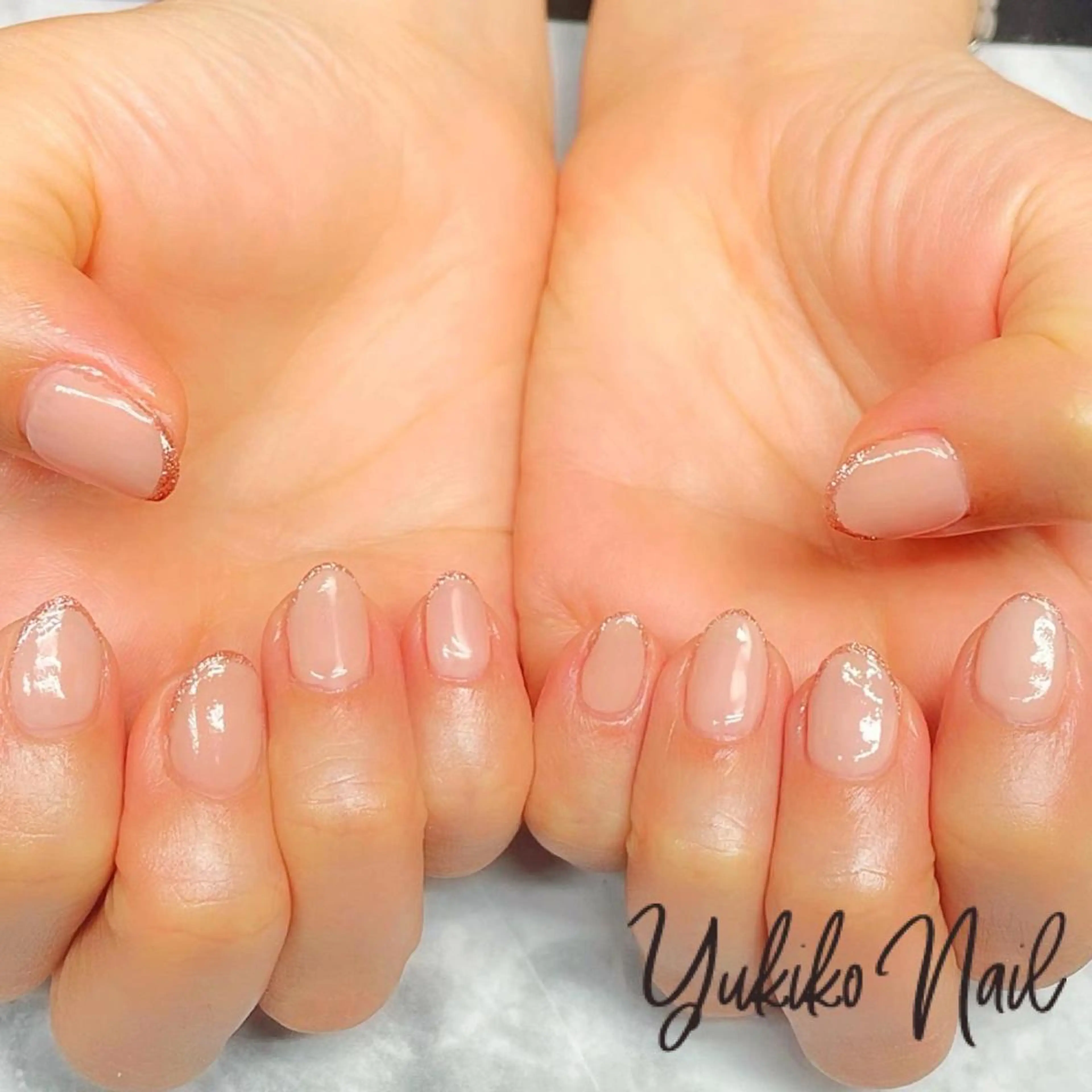 ネイル フレンチネイル オフィスネイル ハンドネイル ユキコ ネイルのネイルデザイン
