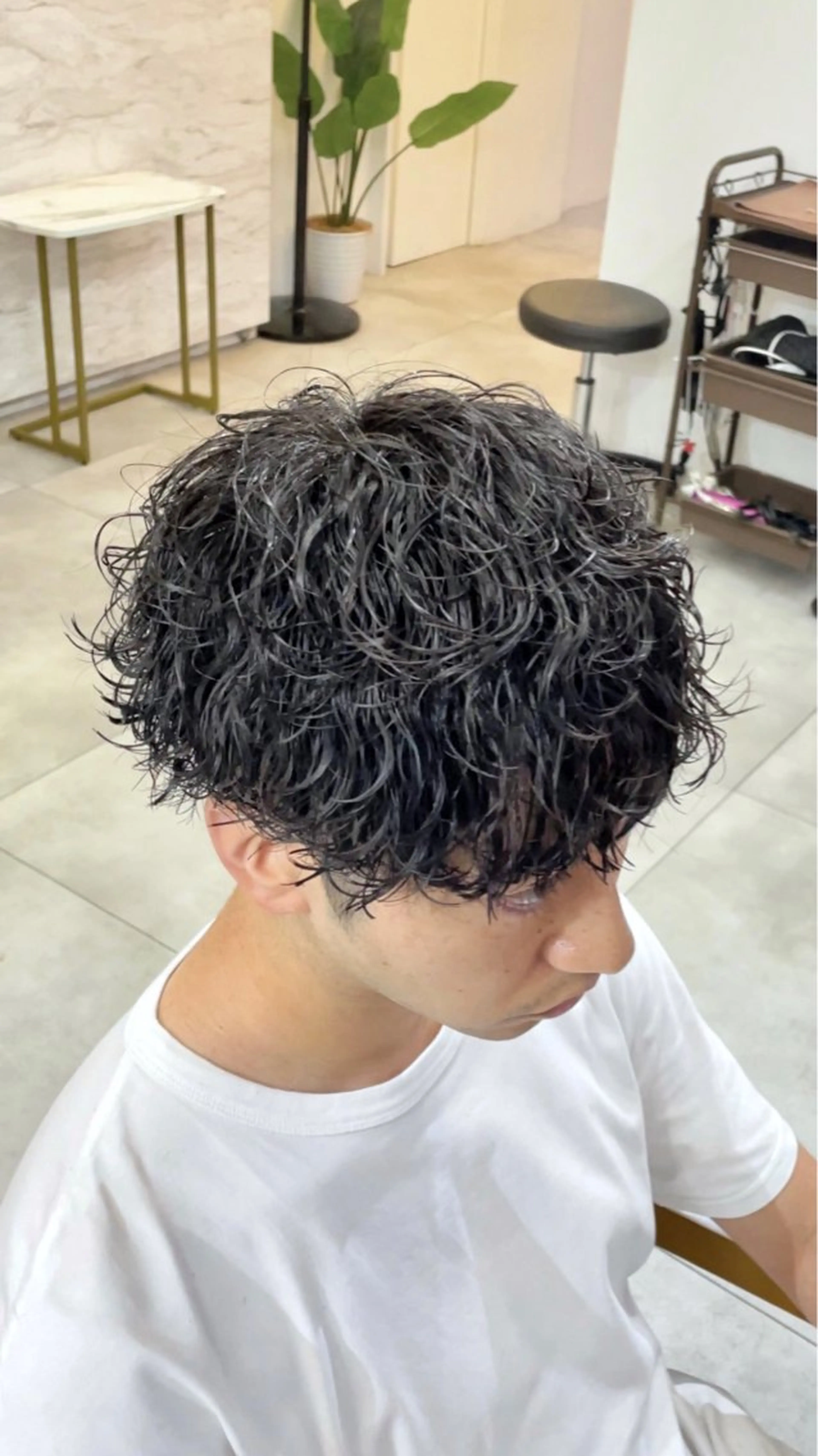 パーマ メンズ メンズパーマ 波巻きパーマ カット パーマ メンズパーマ/新宿/ サイカショウイチのヘアスタイル