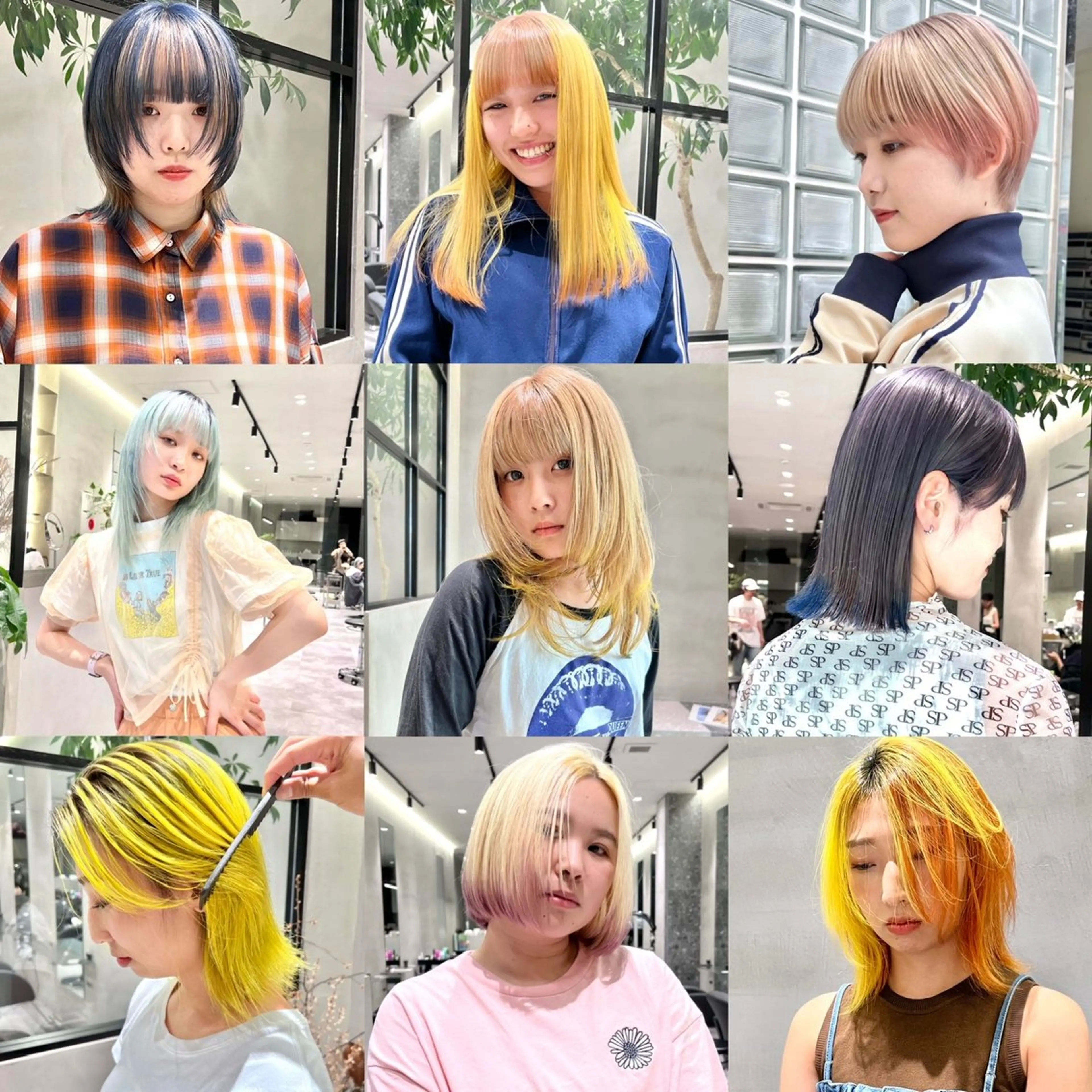 カラー ヘアカラー トリートメント ハイトーン/レイヤー カット岩田健斗/新宿のヘアスタイル