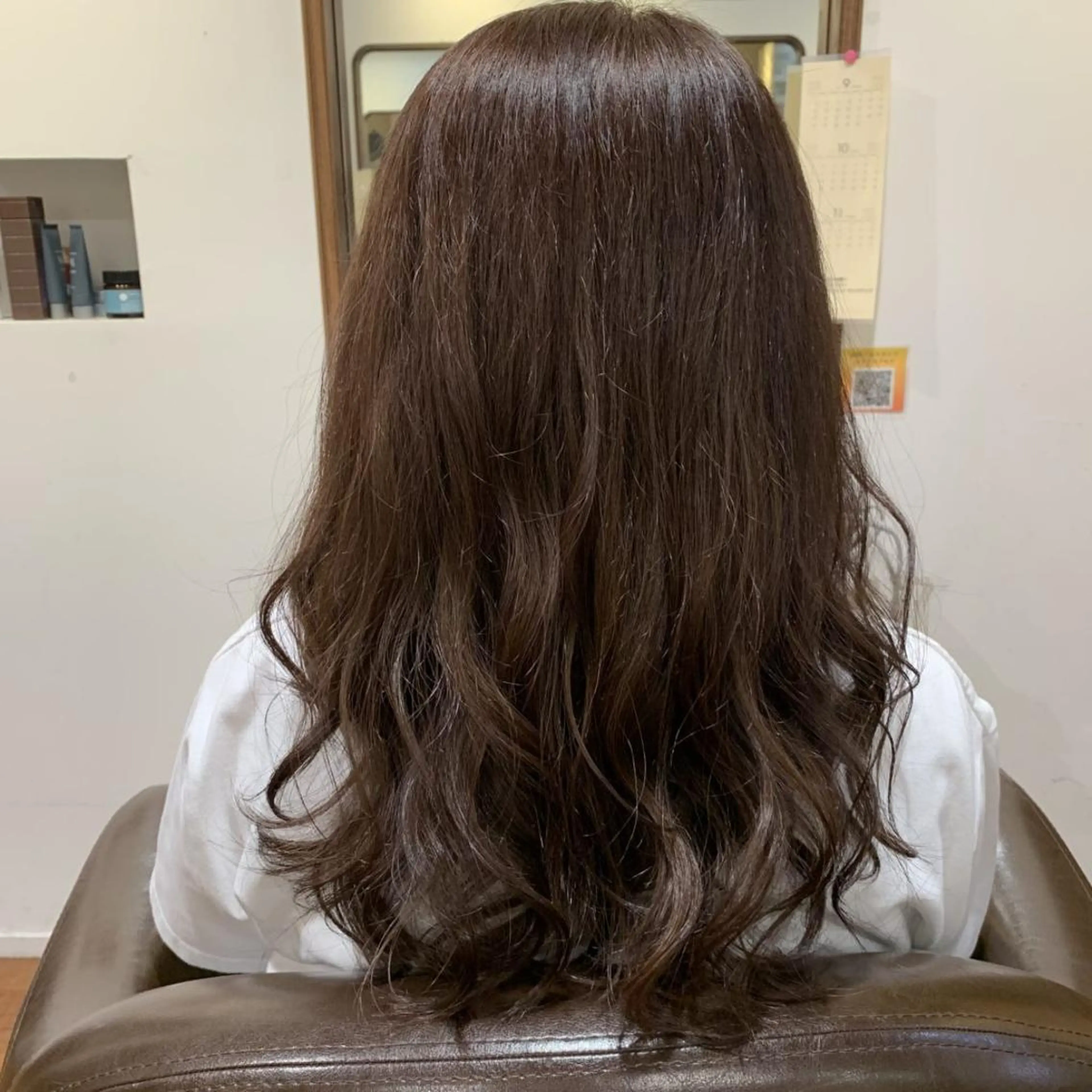 ミディアム ヘアカラー 村野 晴香のヘアスタイル