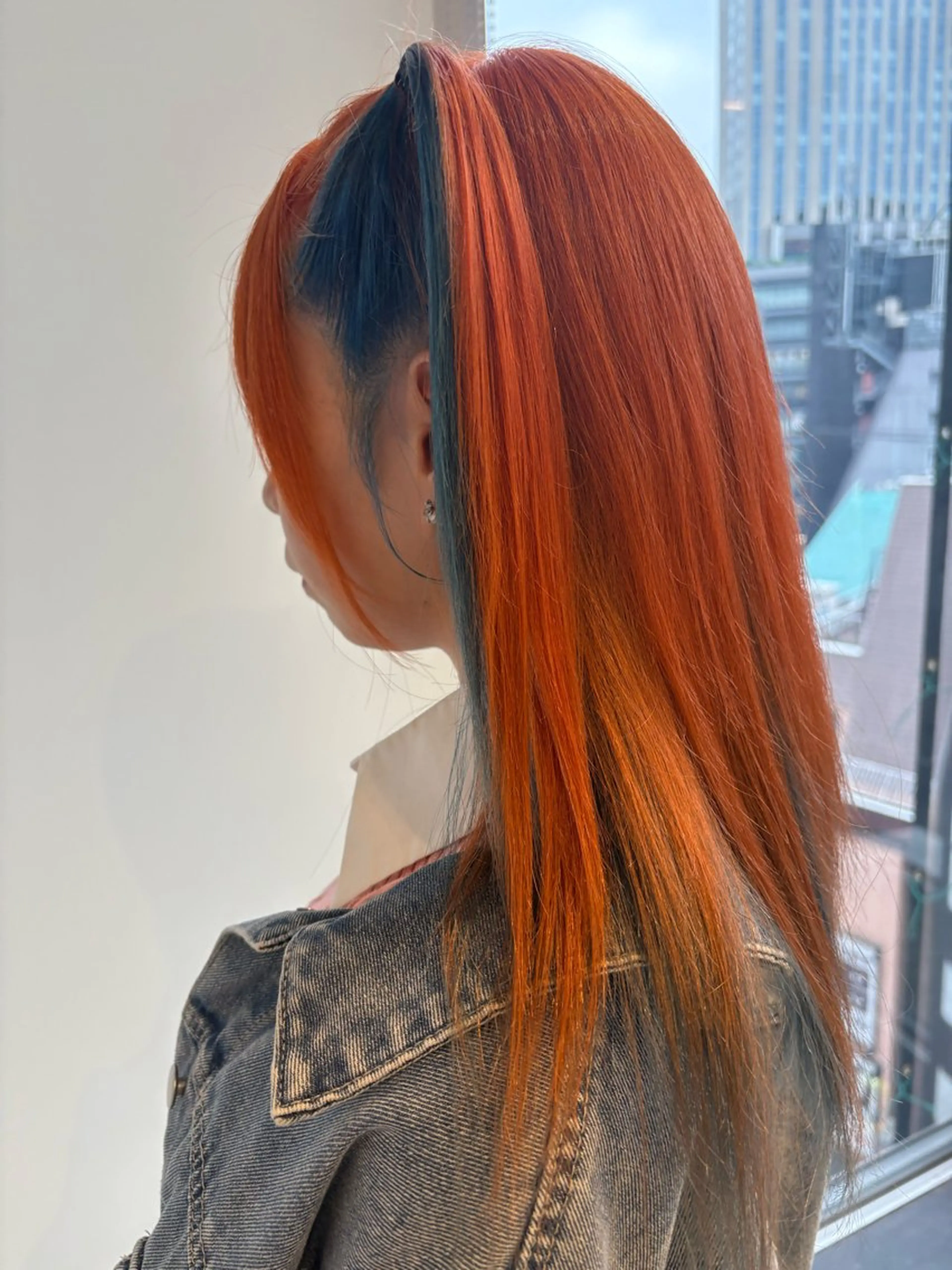 セミロング ヘアカラー トリートメント 渋谷ハイトーン/ デザインカラー阿部のヘアスタイル