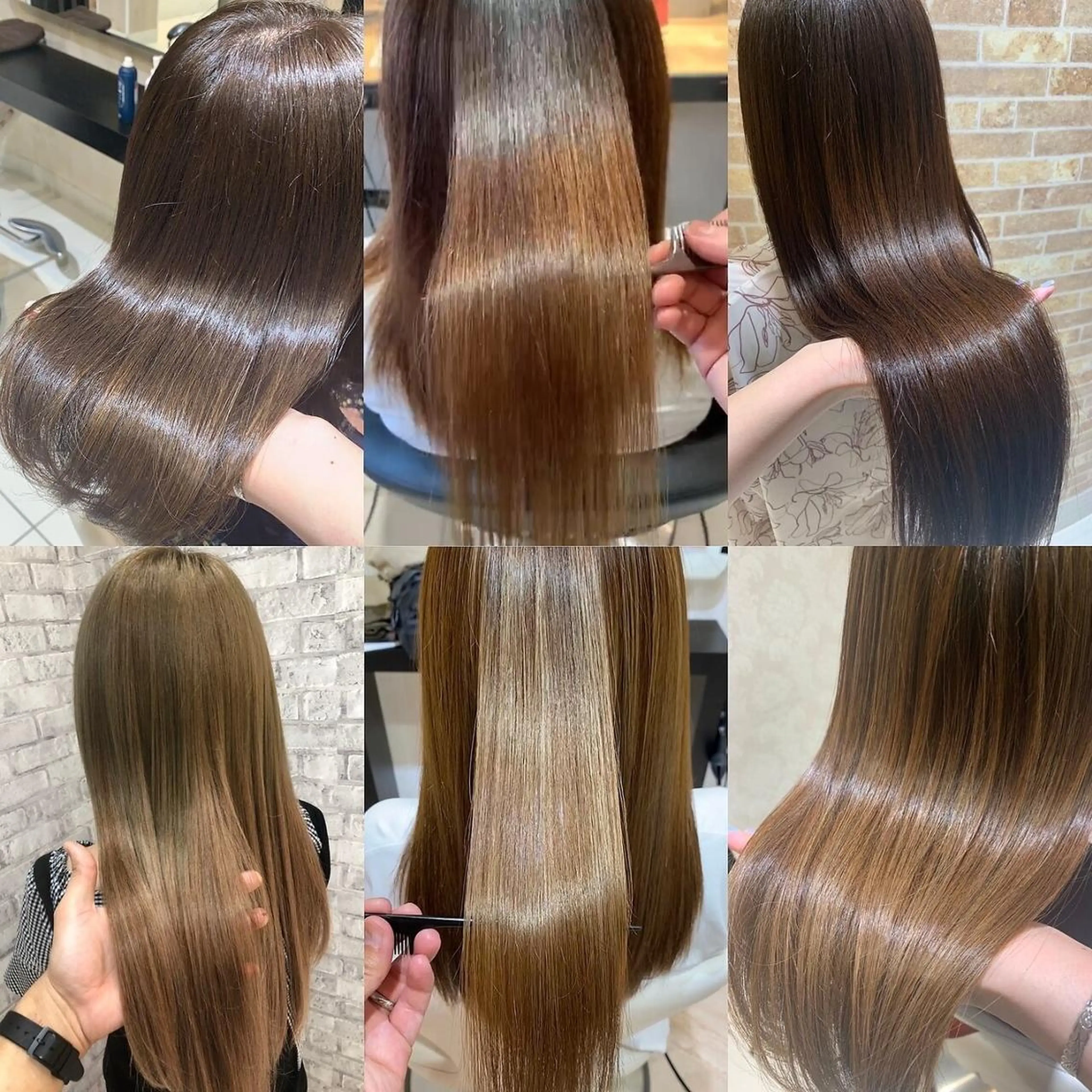 ロング ヘアカラー トリートメント ヘアセット EARTH 越谷店のヘアスタイル