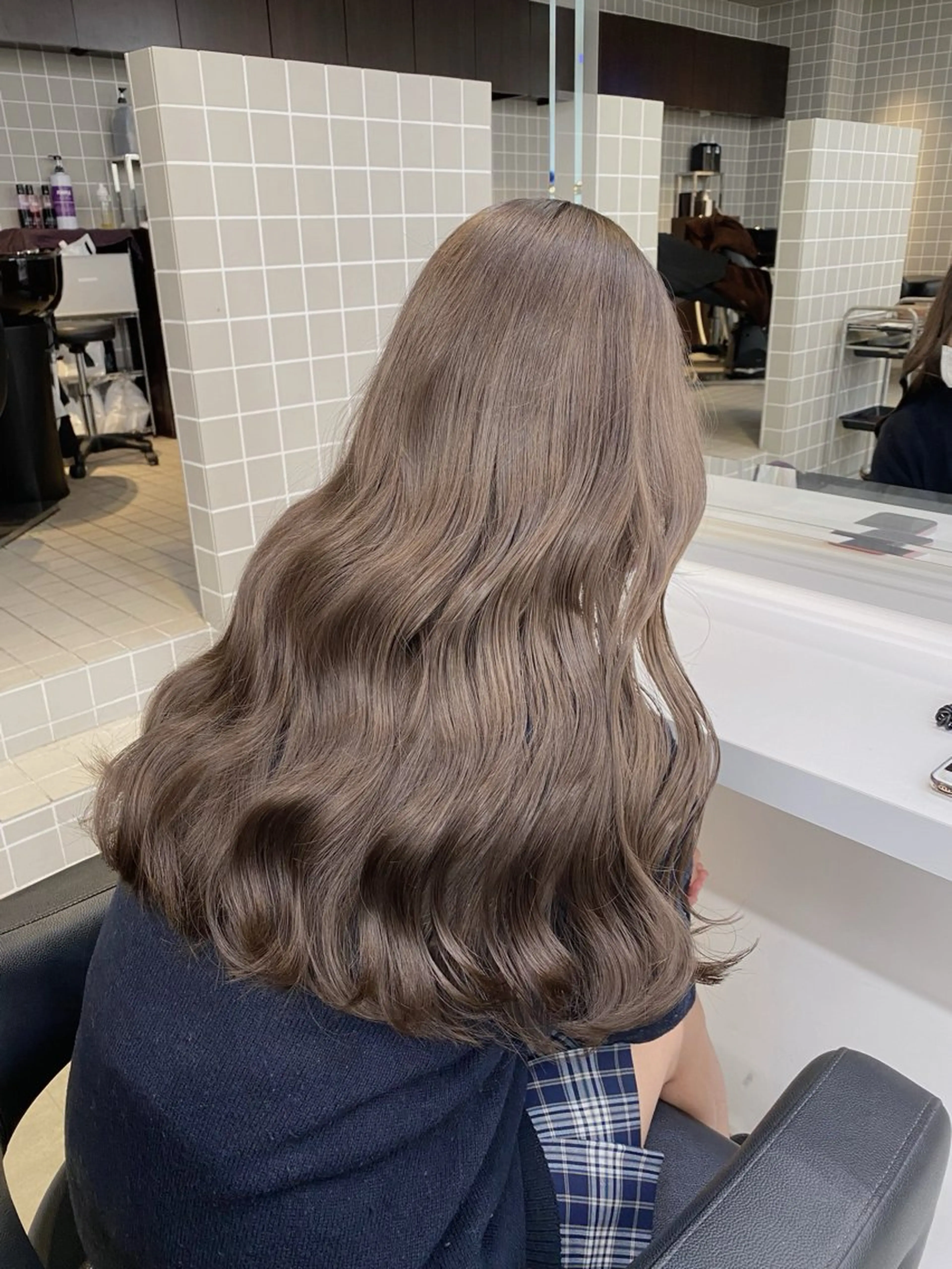 カラー カット ヘアカラー トリートメント ブリーチ縮毛矯正加藤 赤み無し透明感ヘアのヘアスタイル