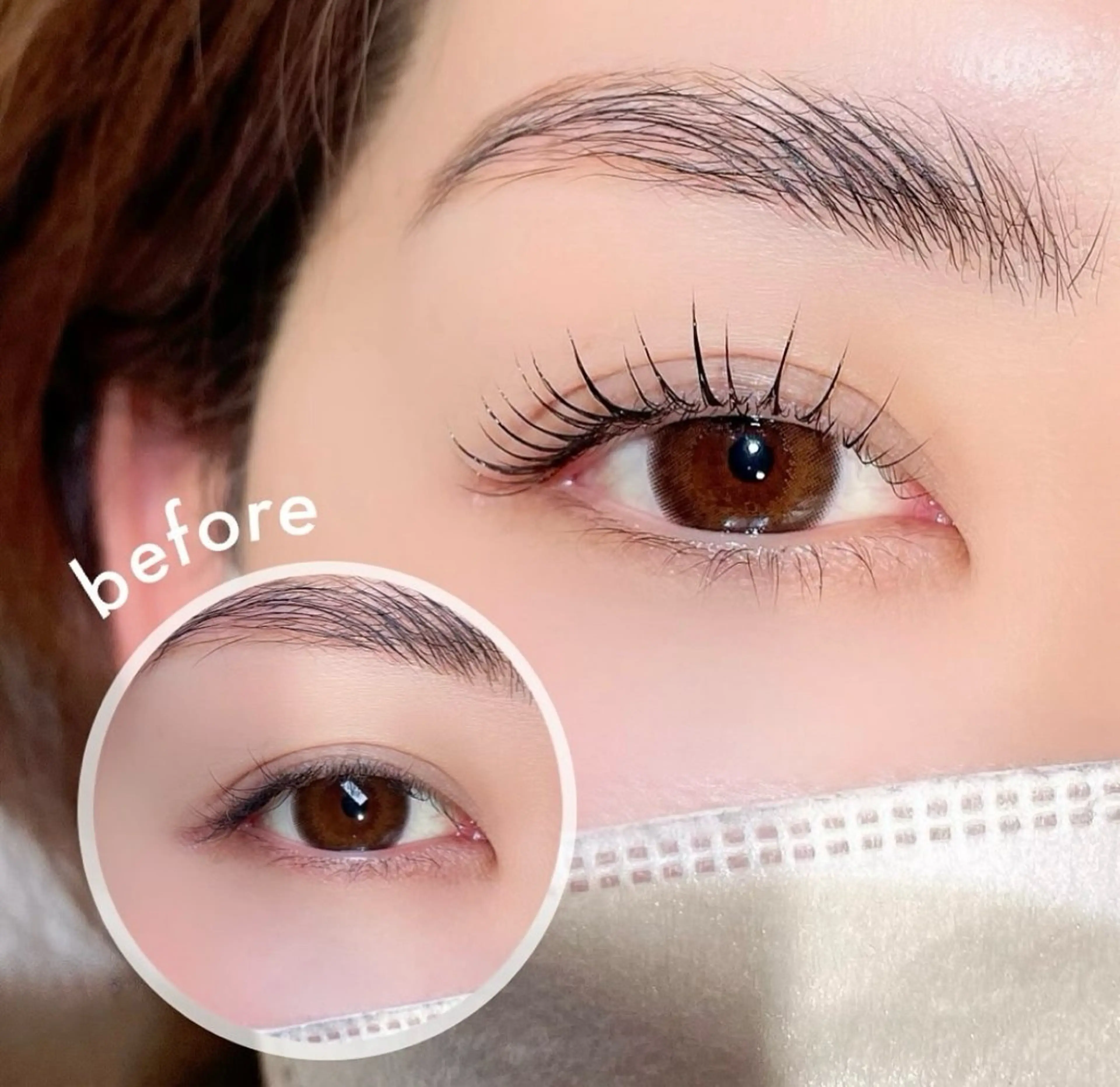 マツエク・マツパ 束感まつ毛 まつげパーマ 一重×まつ毛パーマ Nlash natsumiのマツエク・マツパデザイン