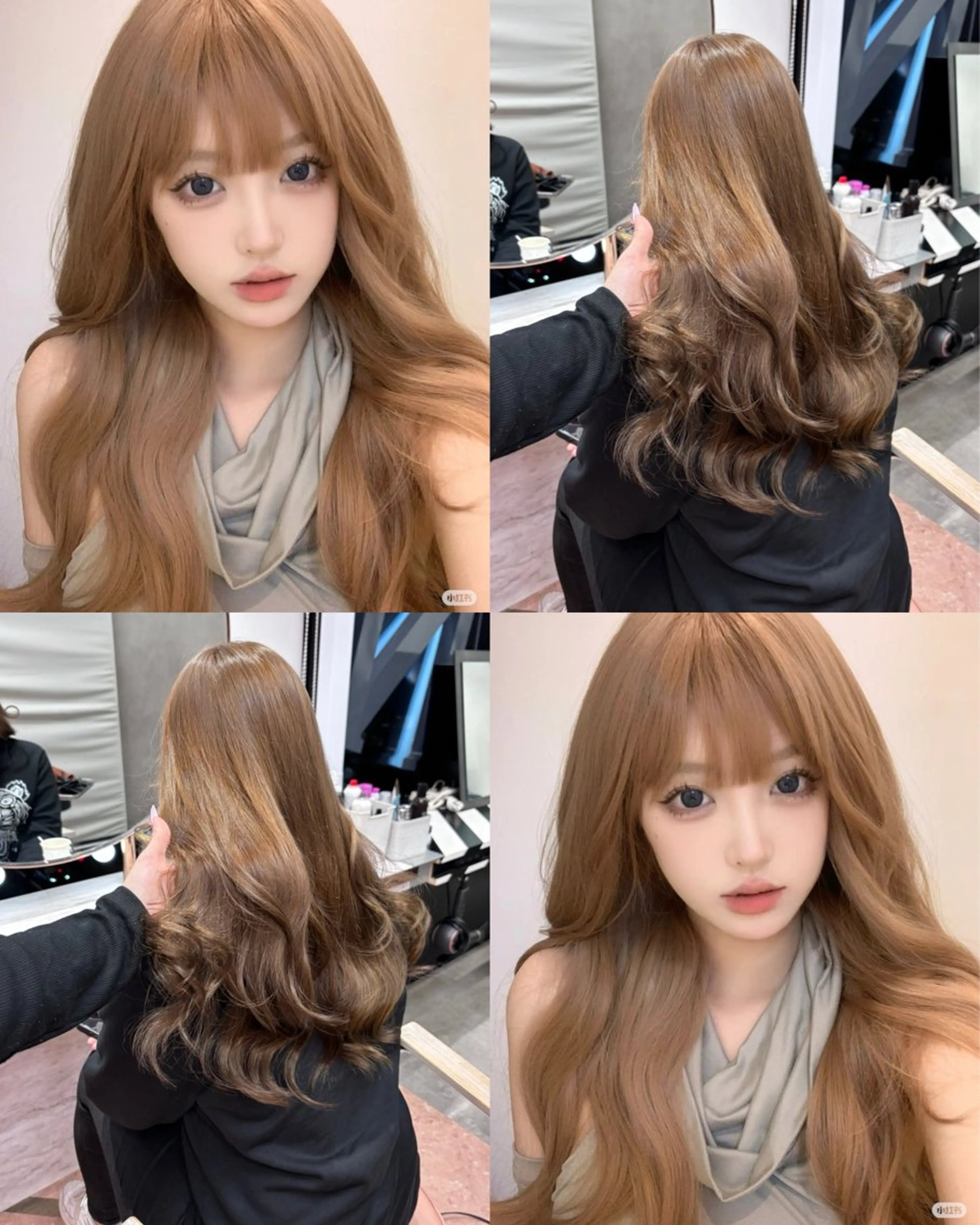 ロング カラー Su-chi-🧴 /ミルクティーカラーのヘアスタイル