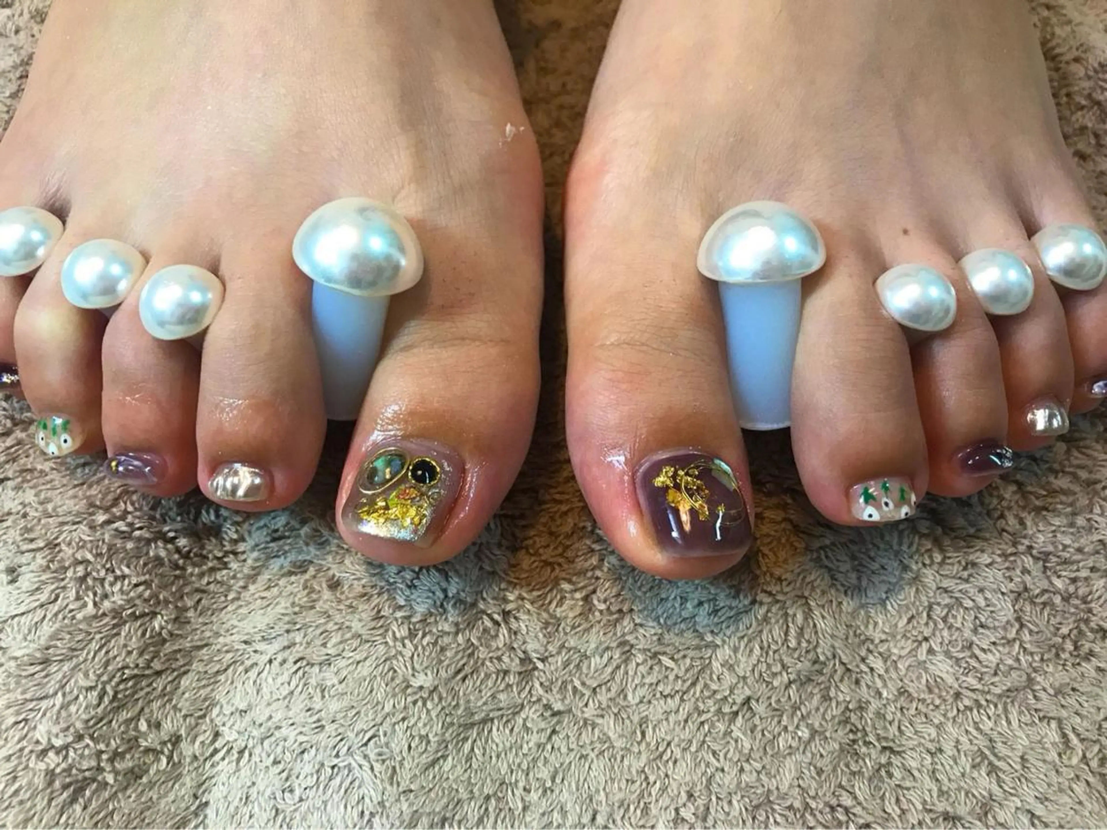 ネイル フットネイル ニュアンスネイル ハンドネイル フットネイル GéRanium Harukaのネイルデザイン