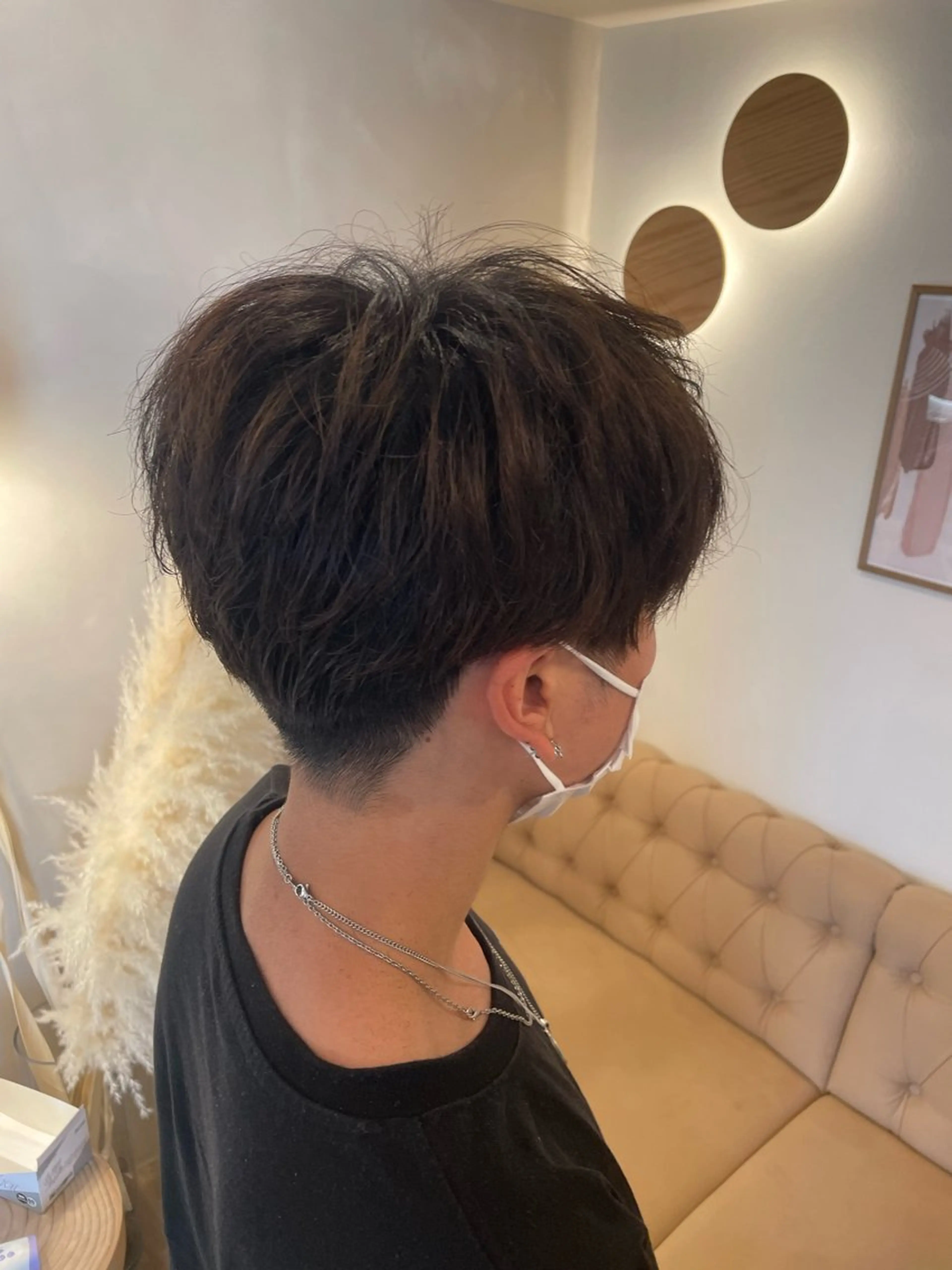 メンズ ミルクティ/ピンク/ レイヤー/yuriaのヘアスタイル