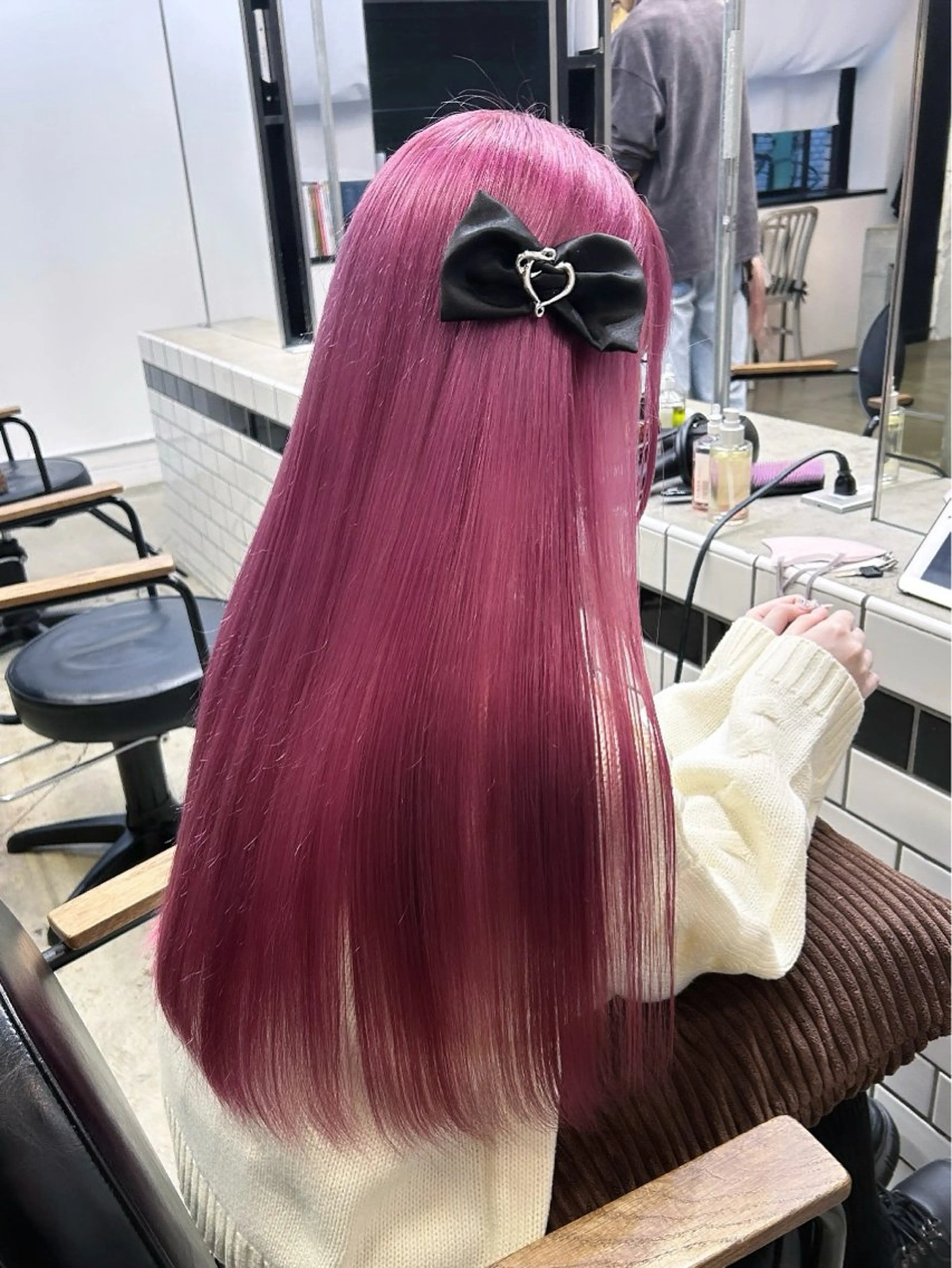 ロング カラー ヘアカラー トリートメント ヘアセット 🎀暖色カラー🎀 ♡yurika♡のヘアスタイル