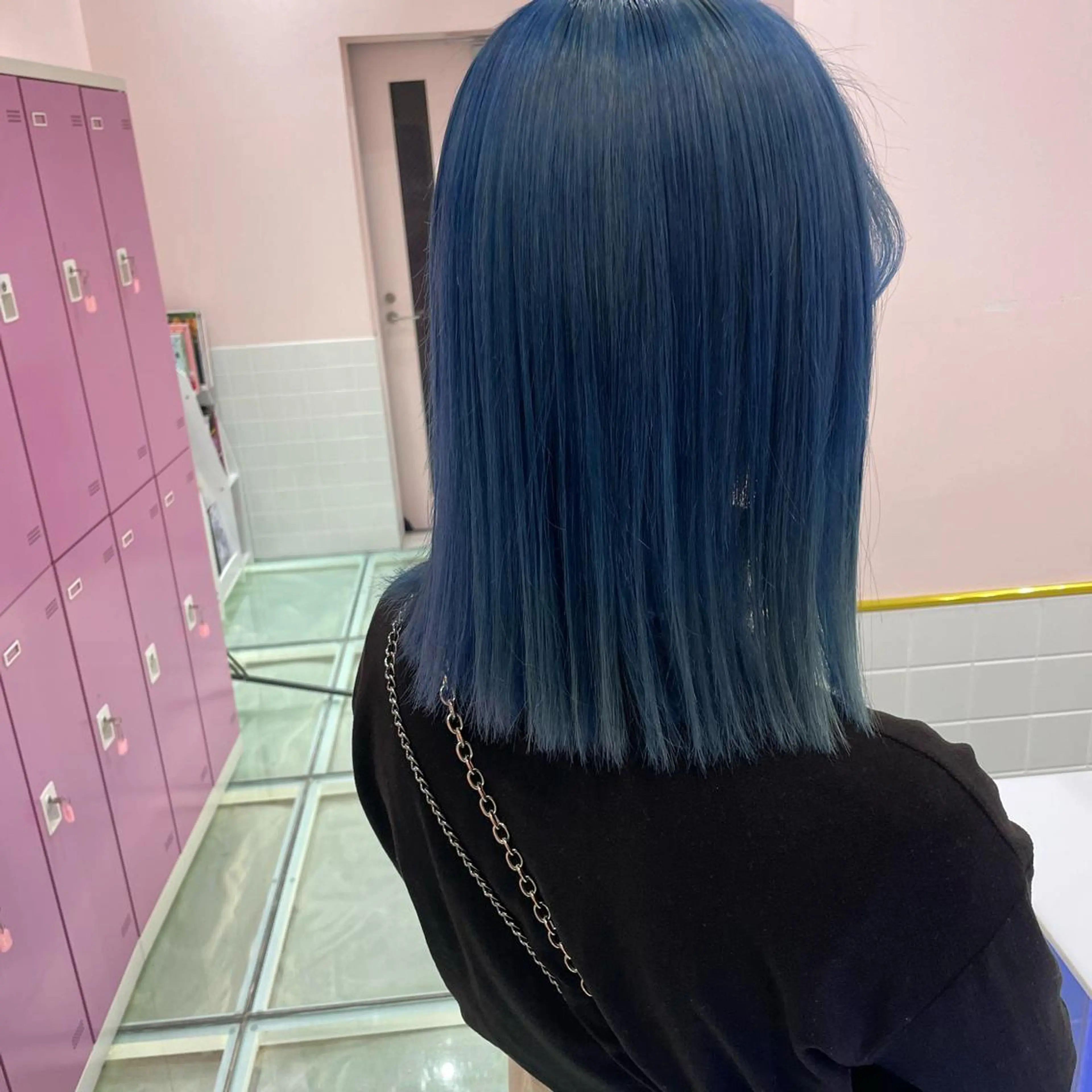 ミディアム カラー ブルーカラー カット ヘアカラー トリートメント ヘアセット 🫧tatsuki 🫧“lot 横浜“のヘアスタイル