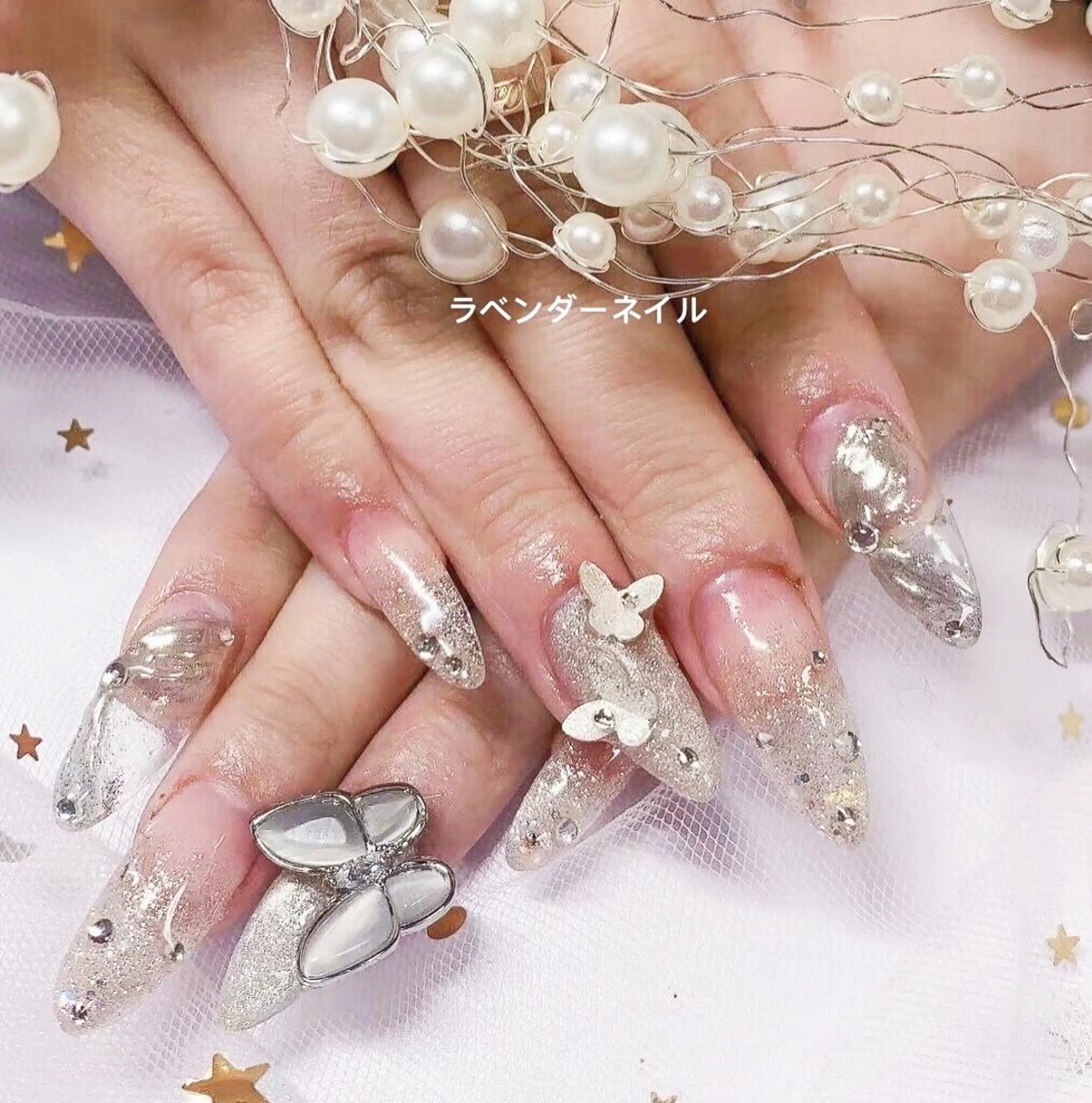 ネイル ラベンダー💖日暮里 ルル💖ネイルのネイルデザイン