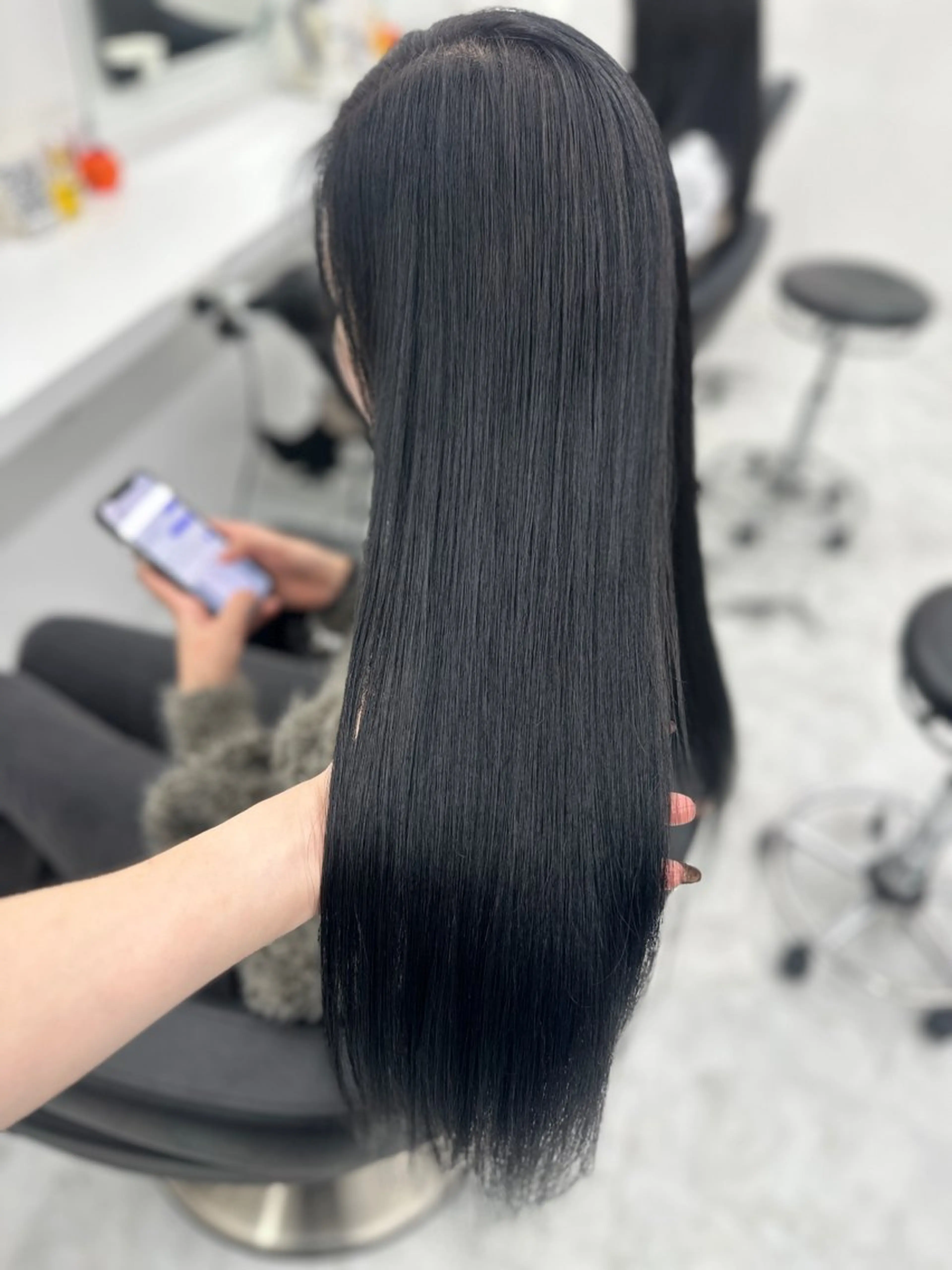 ロング カラー パーマ ヘアアレンジ メンズ キッズ ♥️韓国ヘア レイヤー♥️ゆりのヘアスタイル