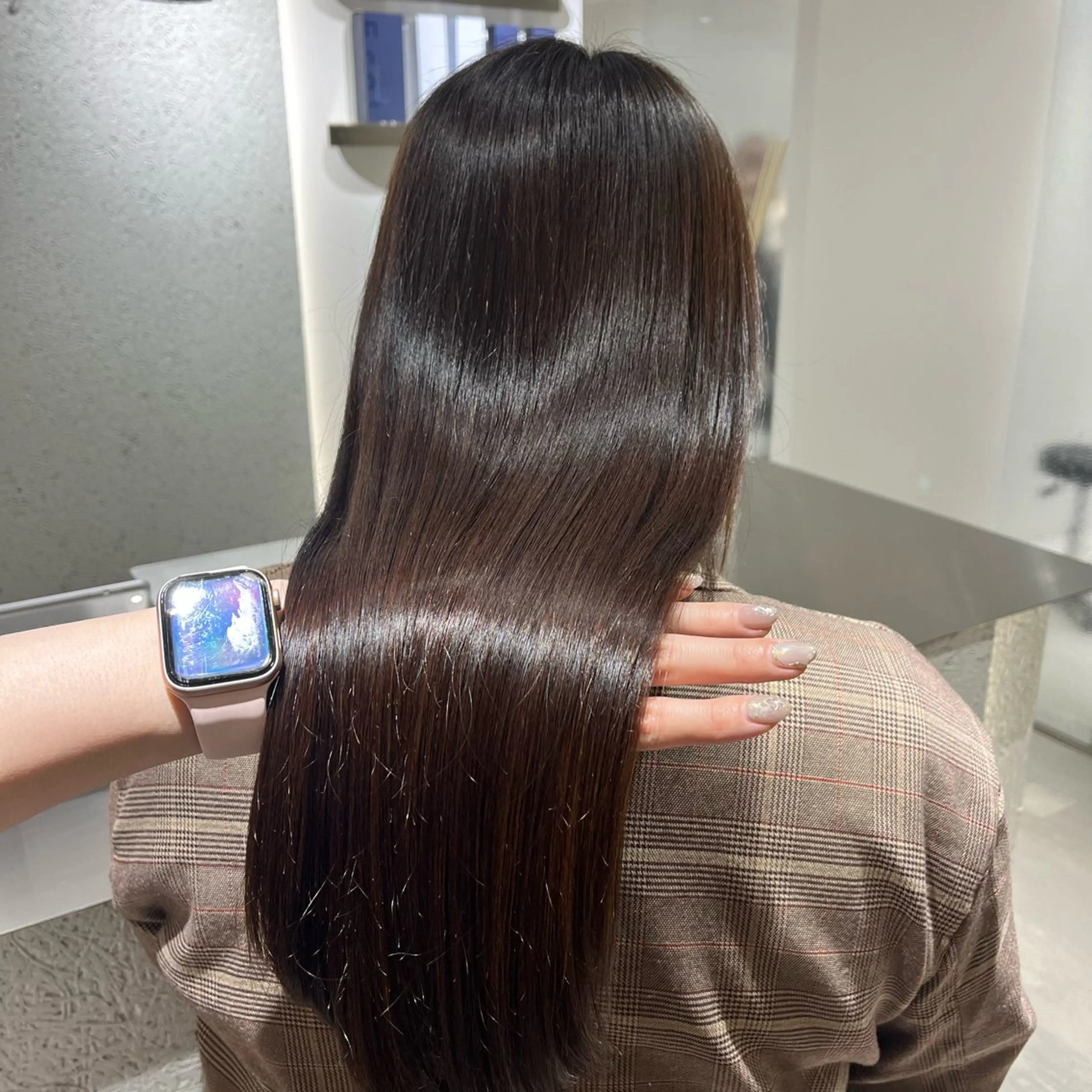 縮毛矯正 トリートメント 髪質改善/レイヤー× 縮毛矯正🤍maiのヘアスタイル