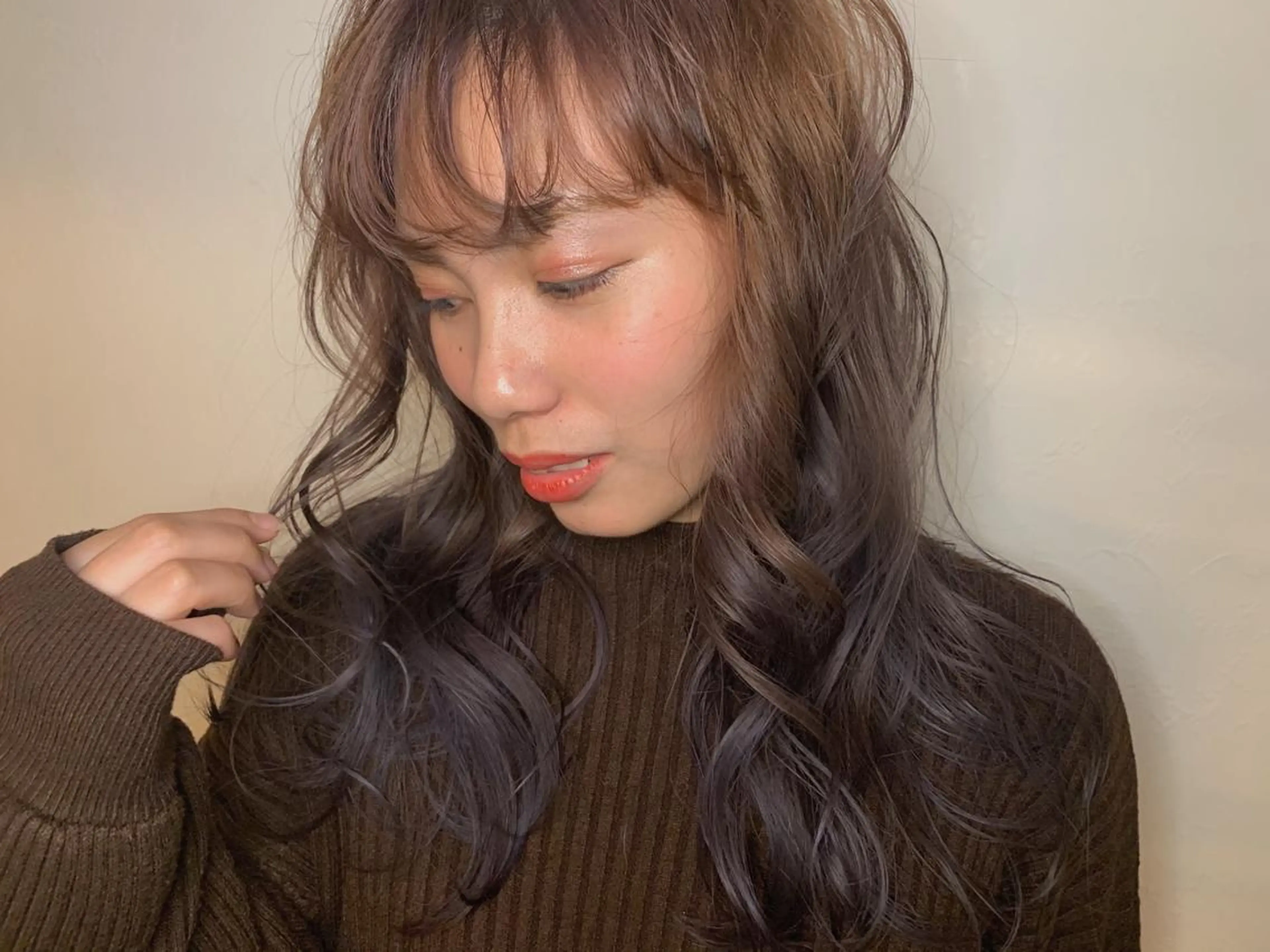 ロング カラー パープルカラー ヘアカラー m ā l o.🌷 サカモトマイコのヘアスタイル