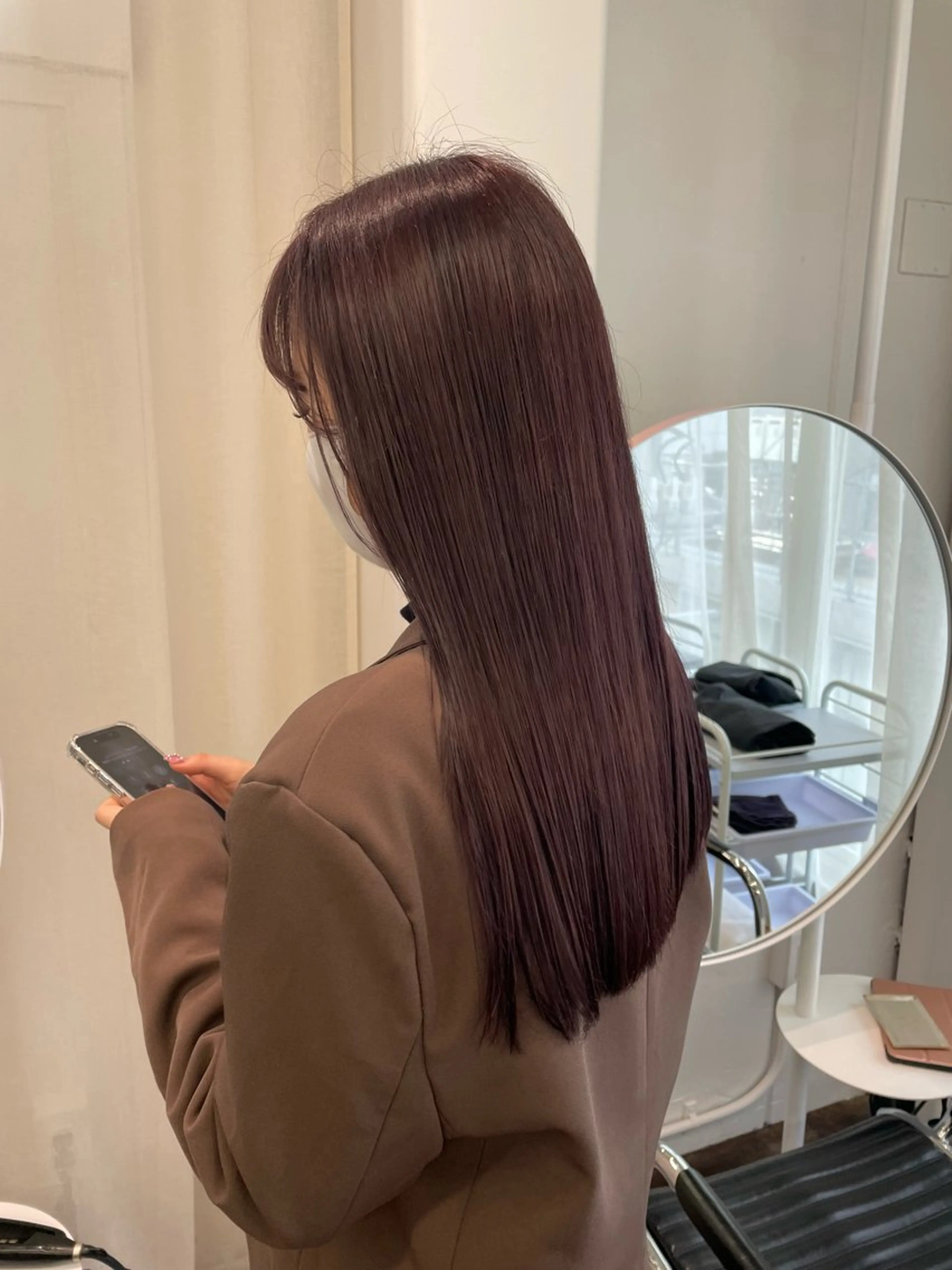 ロング カラー ブラウンカラー ラベンダーカラー ヘアカラー レイヤーカット🎀 kanaのヘアスタイル