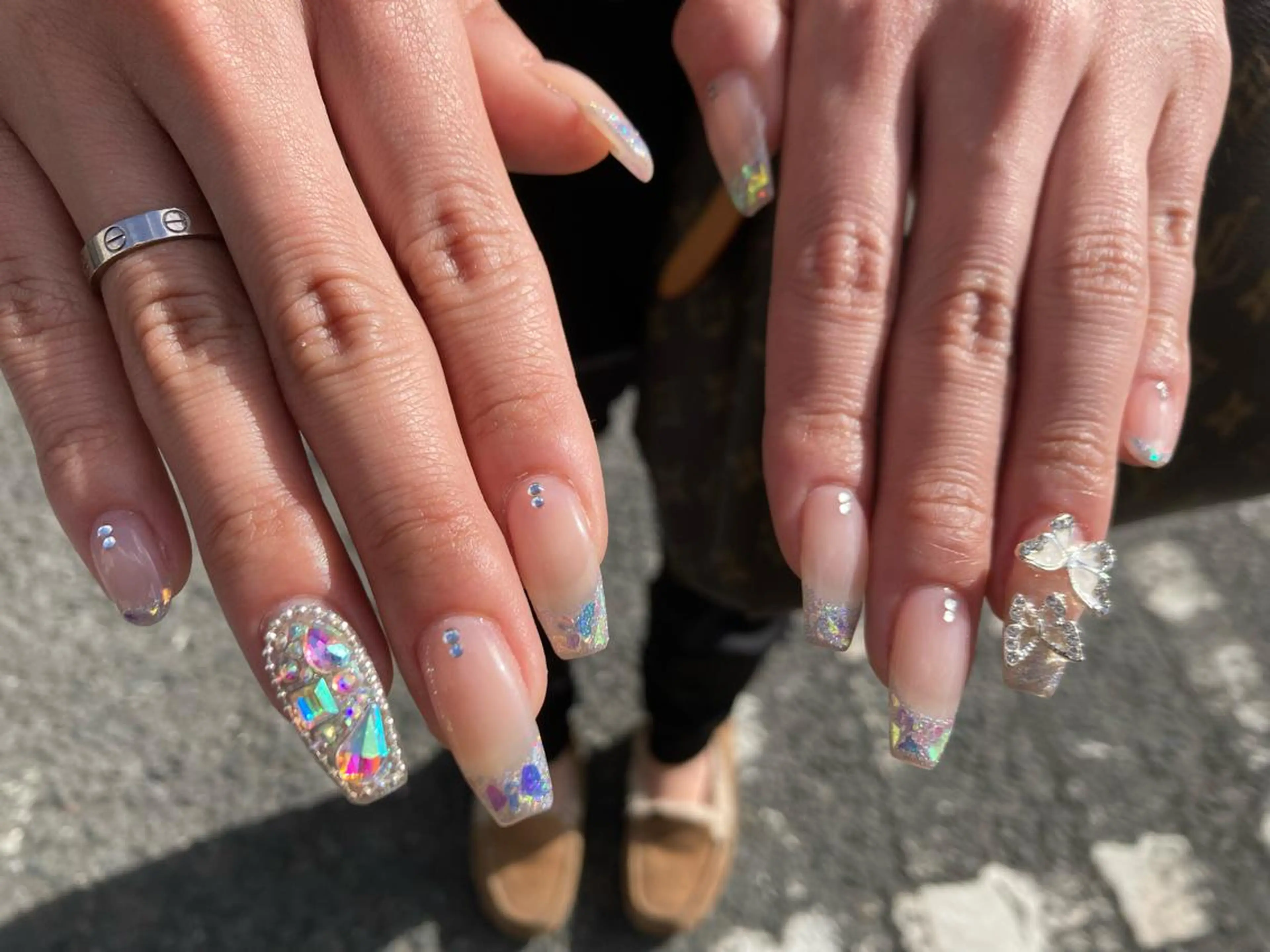 ロング ネイル ハンドネイル ✴︎ Delightのネイルデザイン