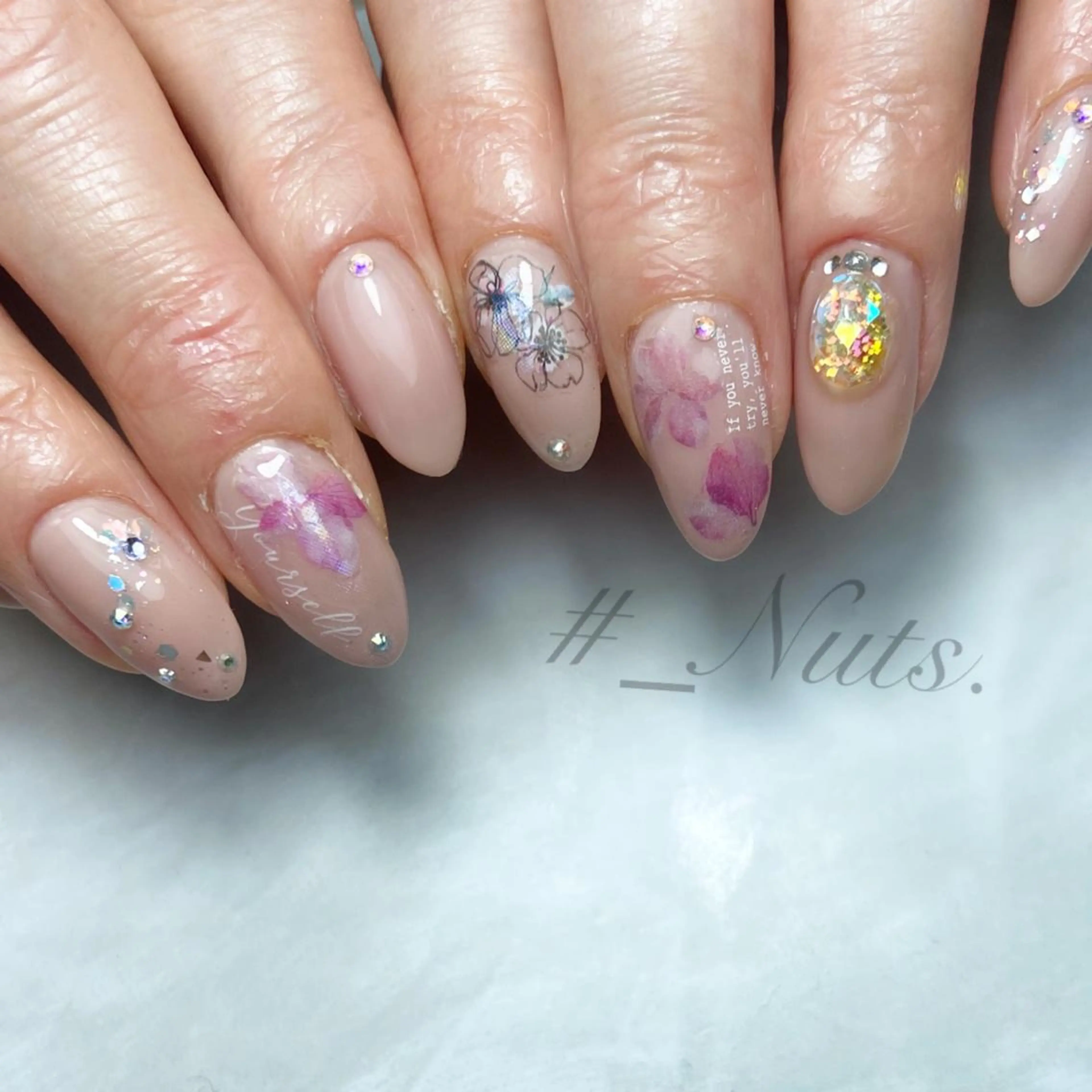 ネイル アートネイル ジェルネイル 春ネイル 土居 夏美/束感マツエクのマツエク・マツパデザイン