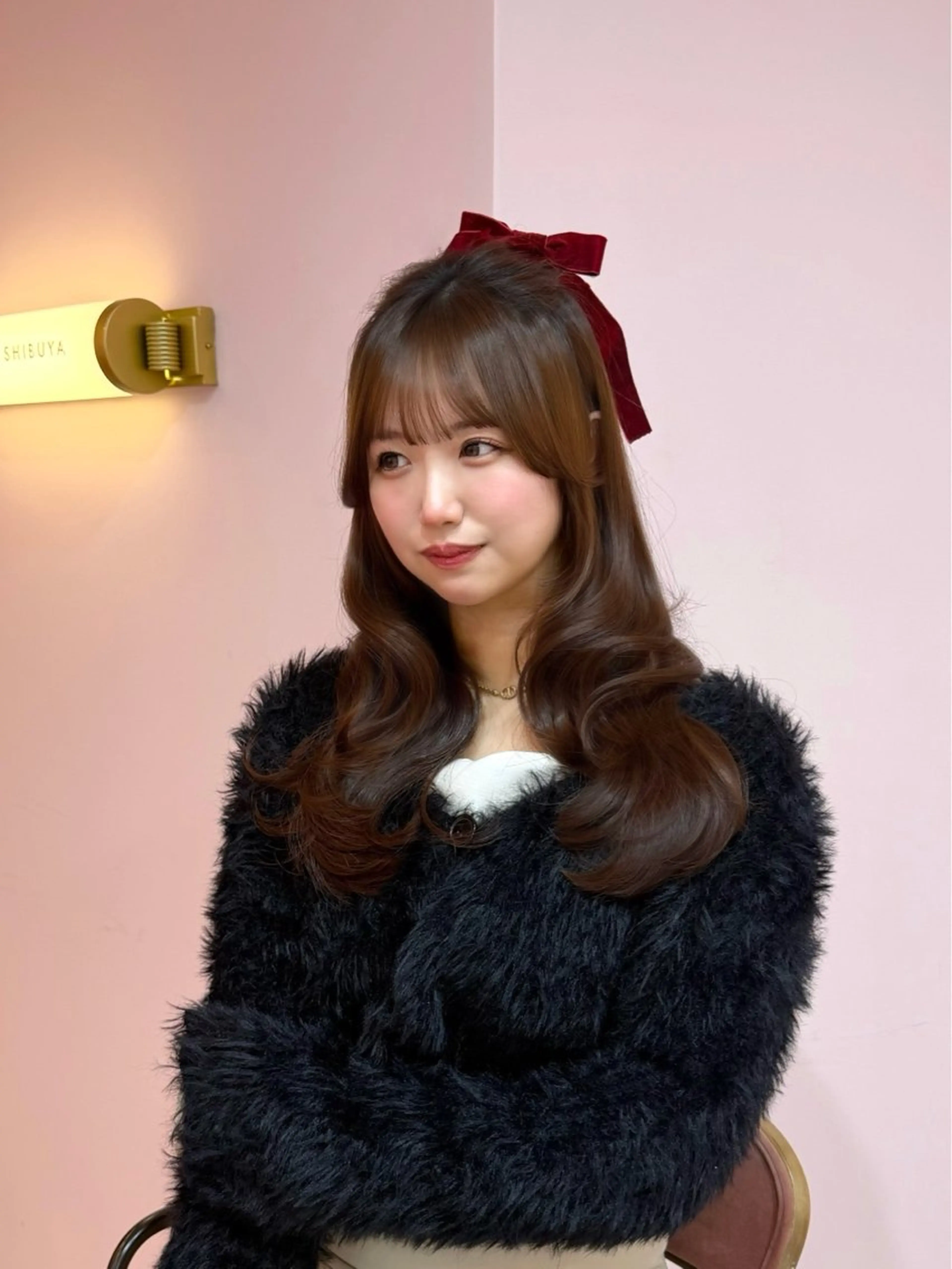 セミロング カット ヘアカラー トリートメント 渋谷/韓国ヘア/ 顔まわり♡Ayakaのヘアスタイル