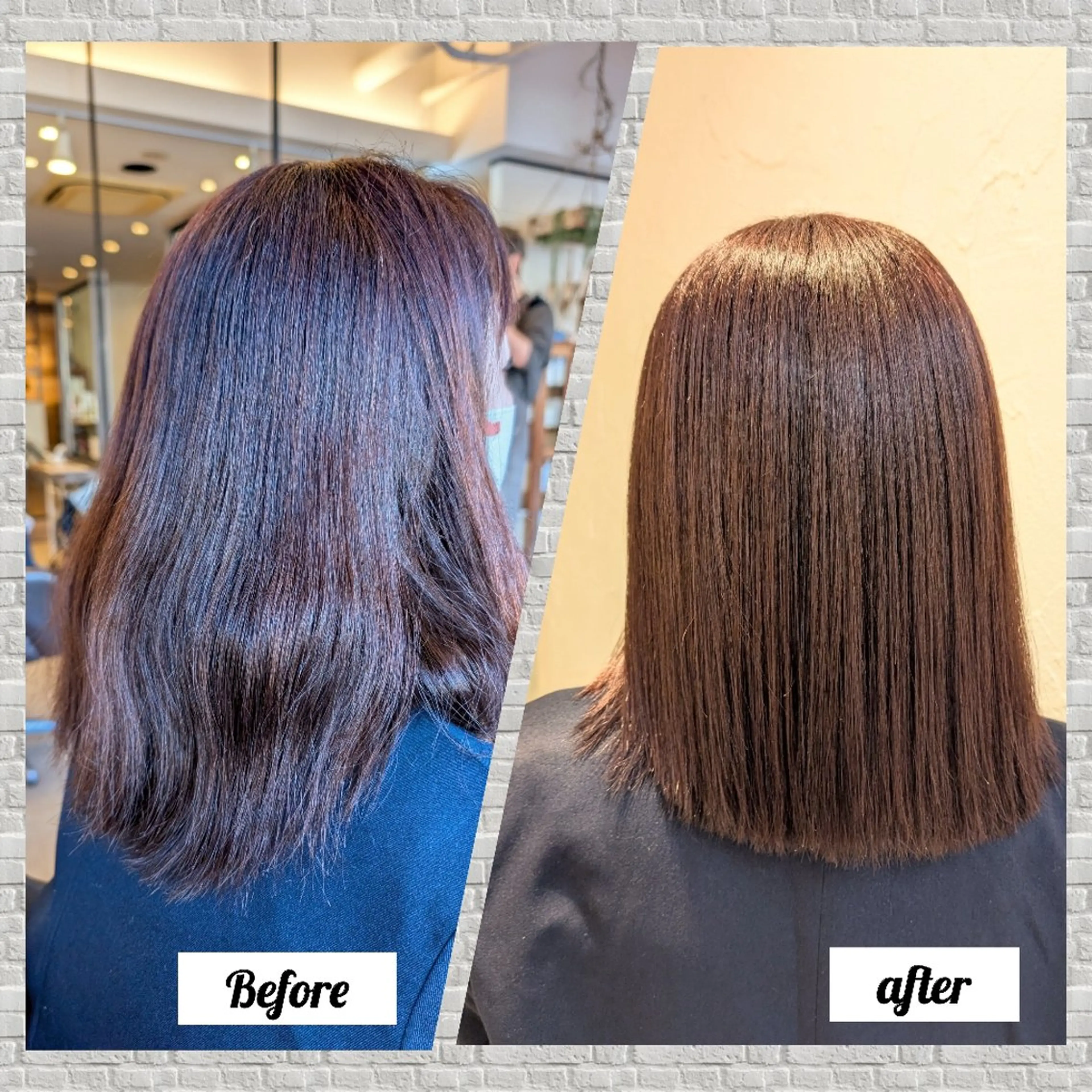 カラー ヘアカラー トリートメント 吉田 彩のヘアスタイル