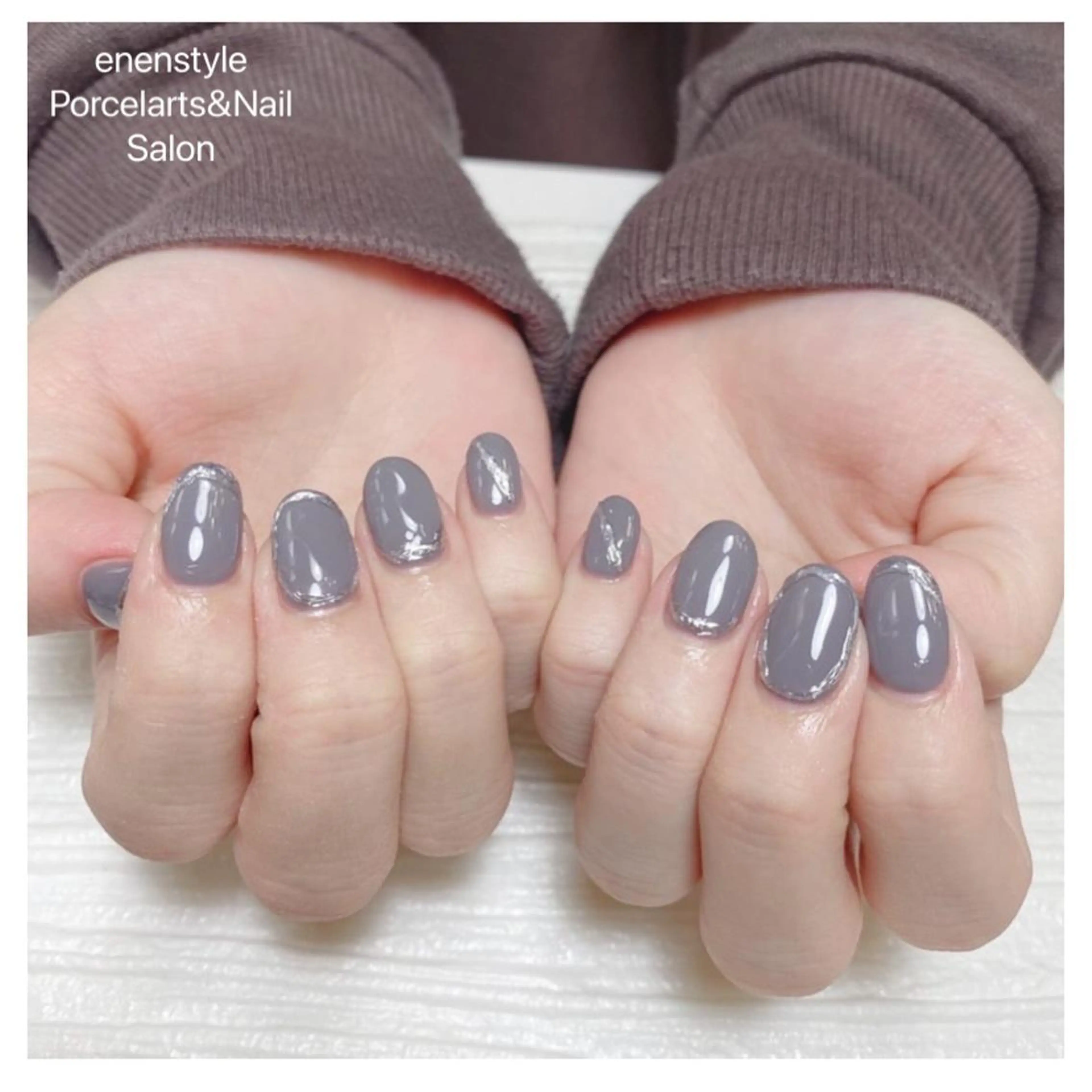 ミディアム ネイル ハンドネイル 👑enen style👑のネイルデザイン