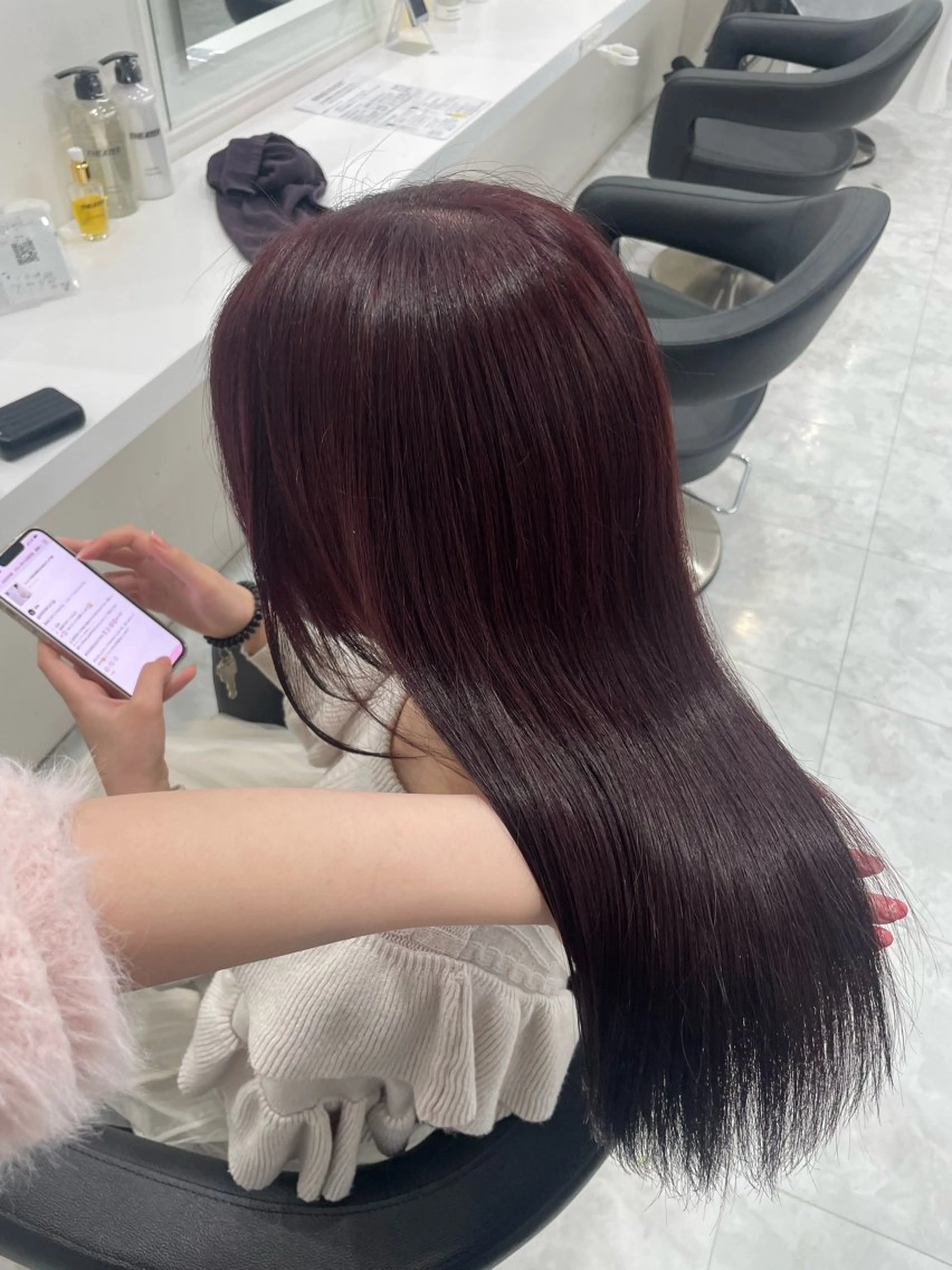 セミロング カラー 💗トレンドモテヘア Natsumi 💗のヘアスタイル