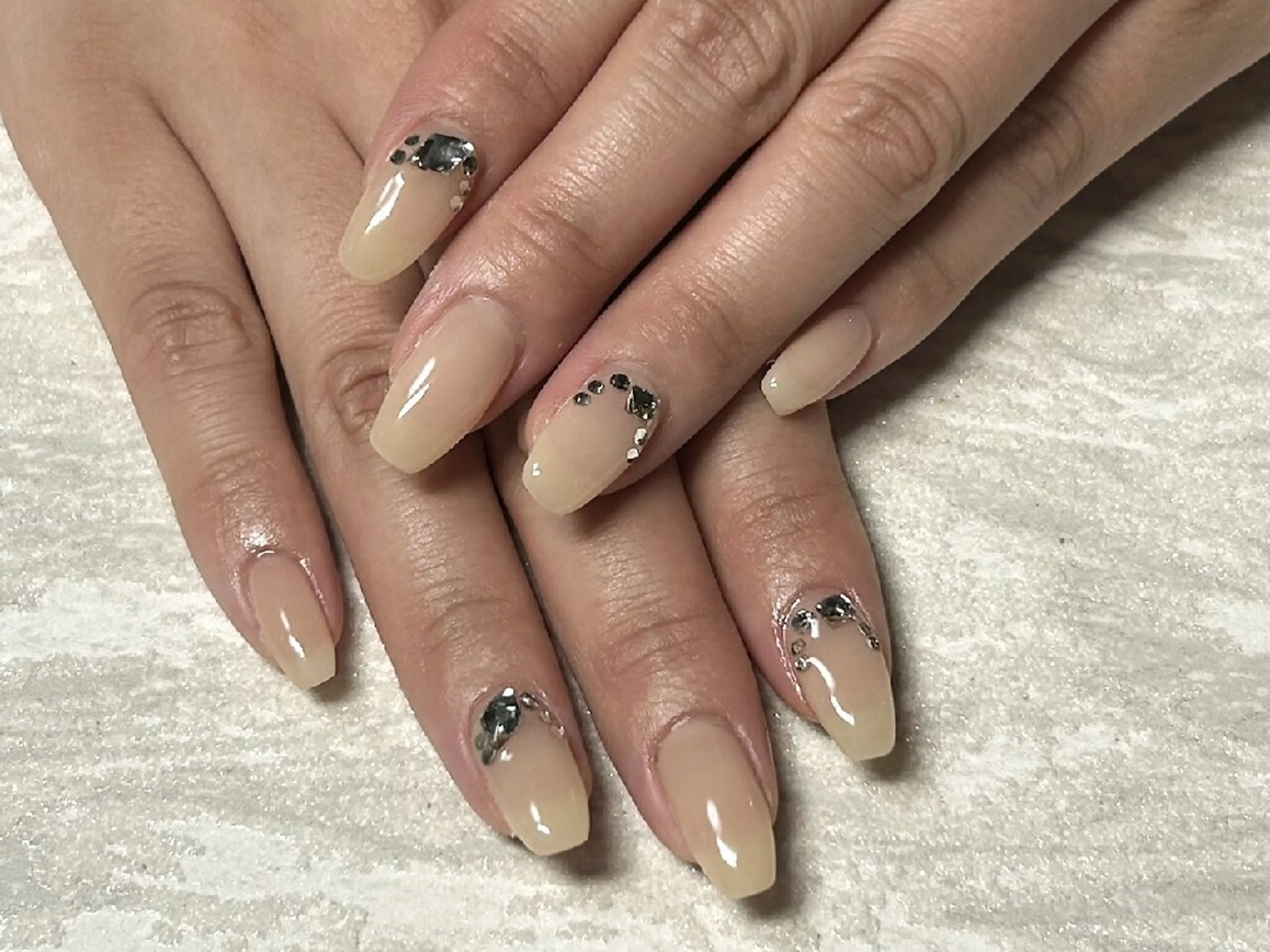 ネイル 韓国ネイル ラメ(グリッター) ニュアンスネイル ワンカラーネイル シンプルネイル JULIE NAILのネイルデザイン