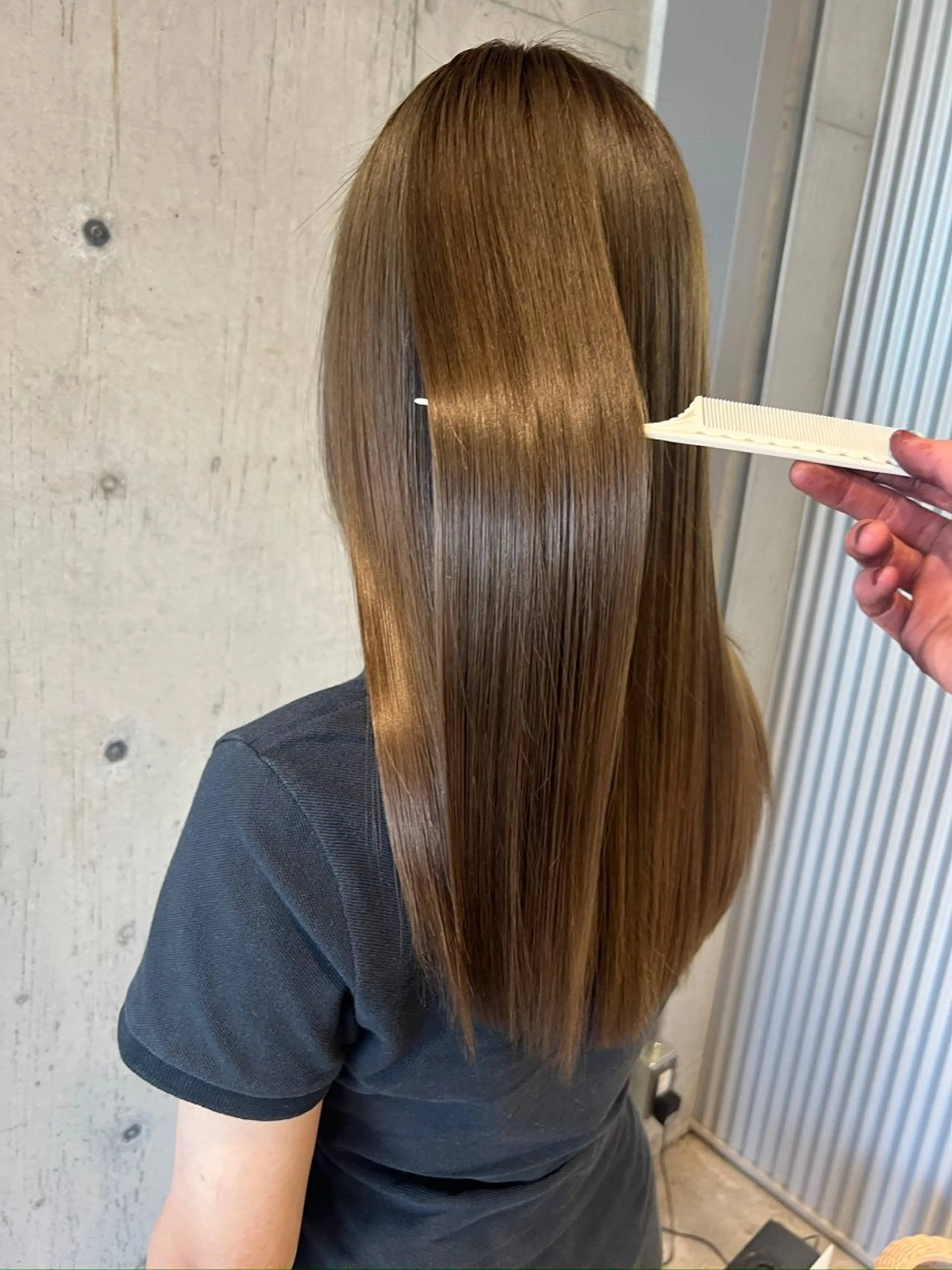 ロング カラー カット ヘアカラー トリートメント 透明感/血色カラー/ 似合せレイヤー/ゆいのヘアスタイル