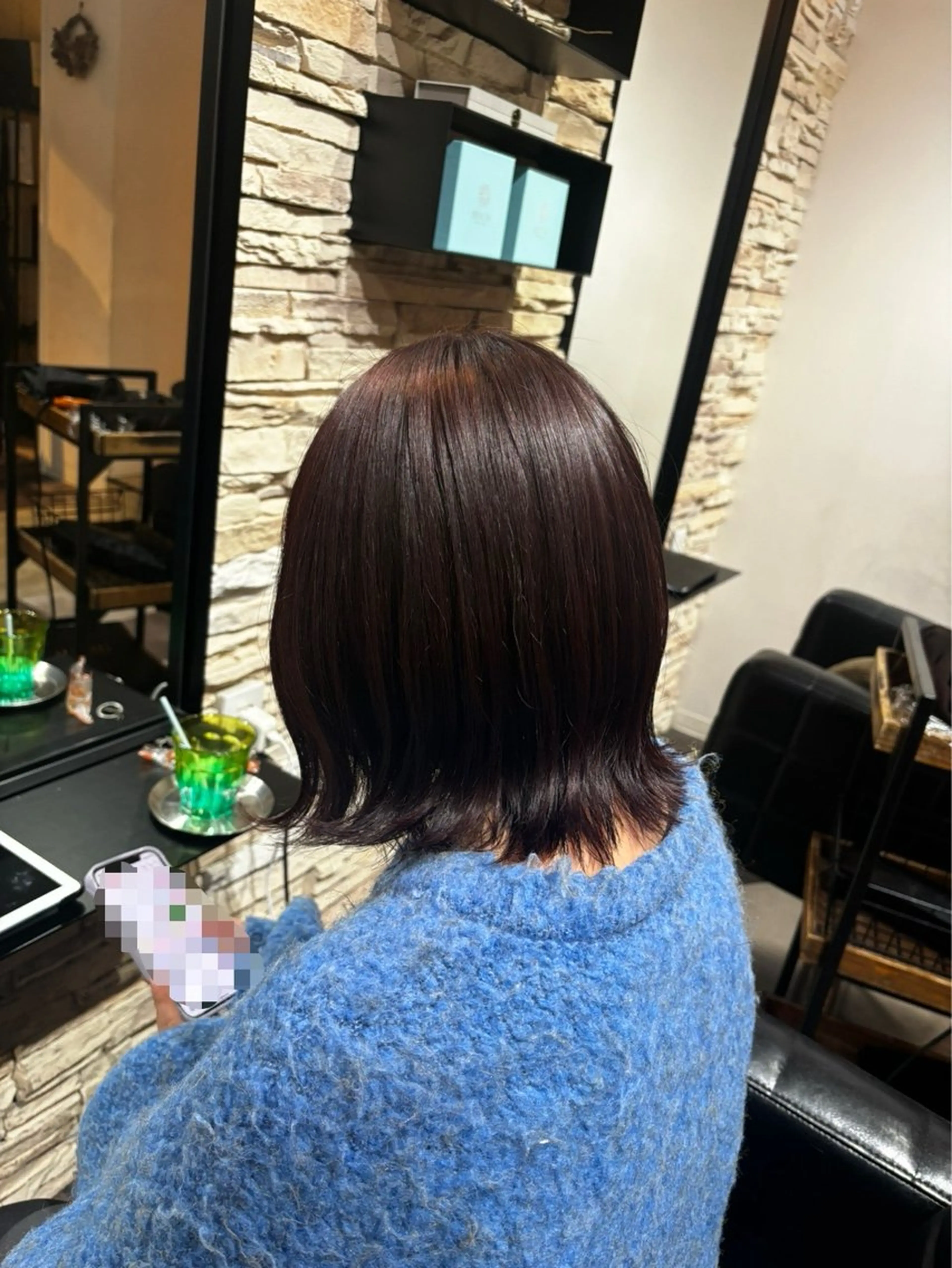 ミディアム カラー カット ヘアカラー 🍒サクラ🍒 /透明感カラー/艶髪のヘアスタイル