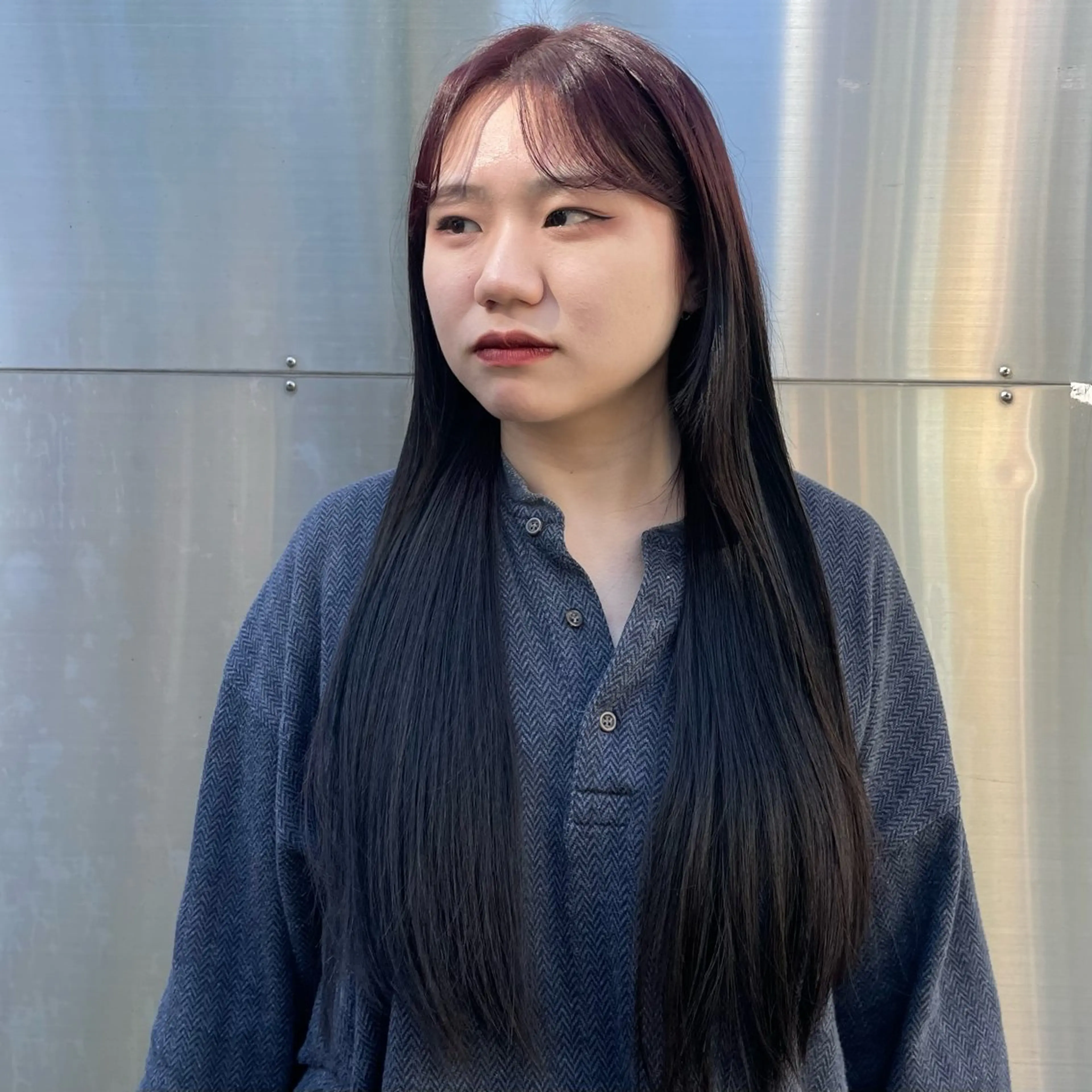 ロング カラー 透明感カラー/ 縮毛矯正/ユイ☆彡のヘアスタイル