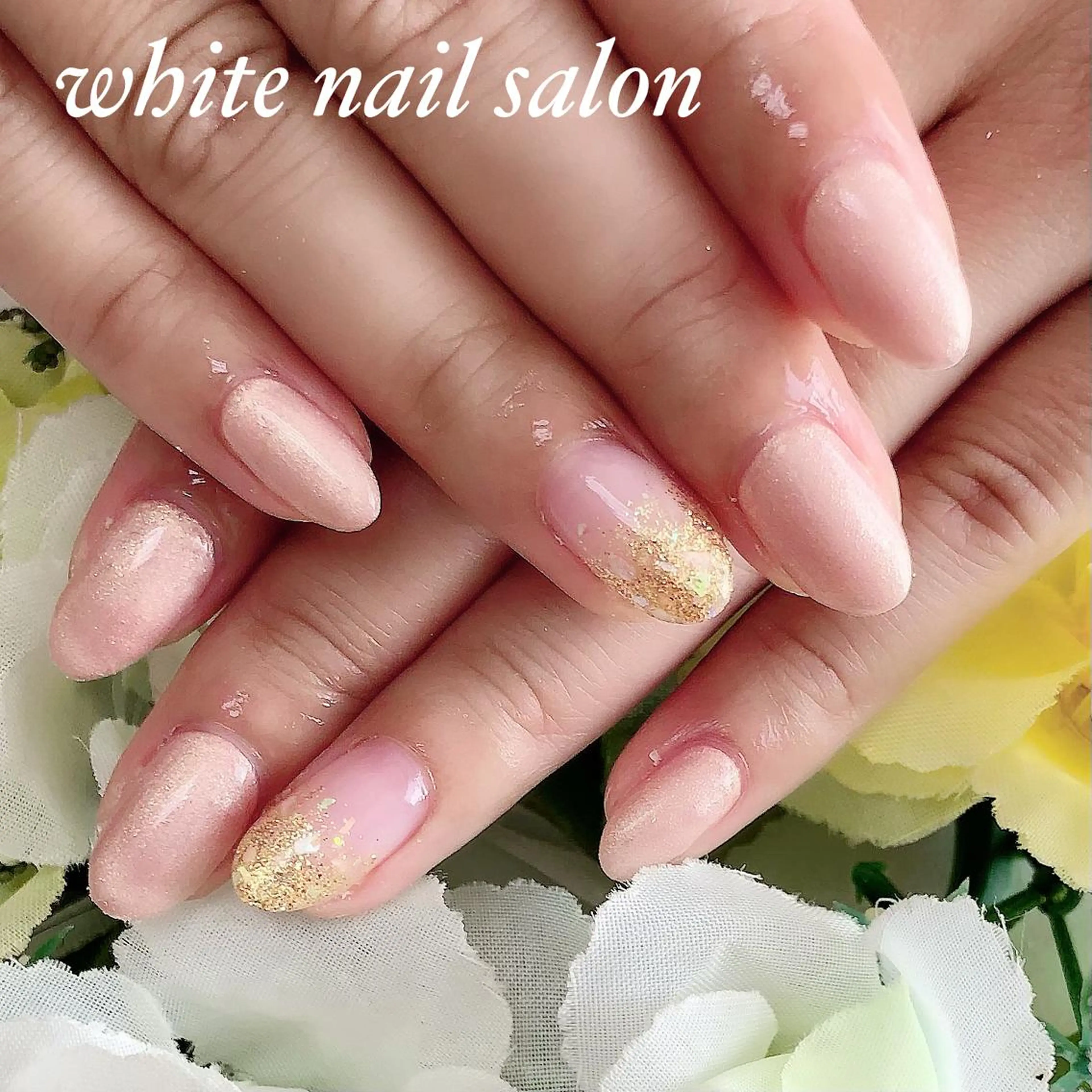 ネイル ジェルネイル ハードジェル 持ち込み ソフトジェル ハンドネイル white nail salonのネイルデザイン