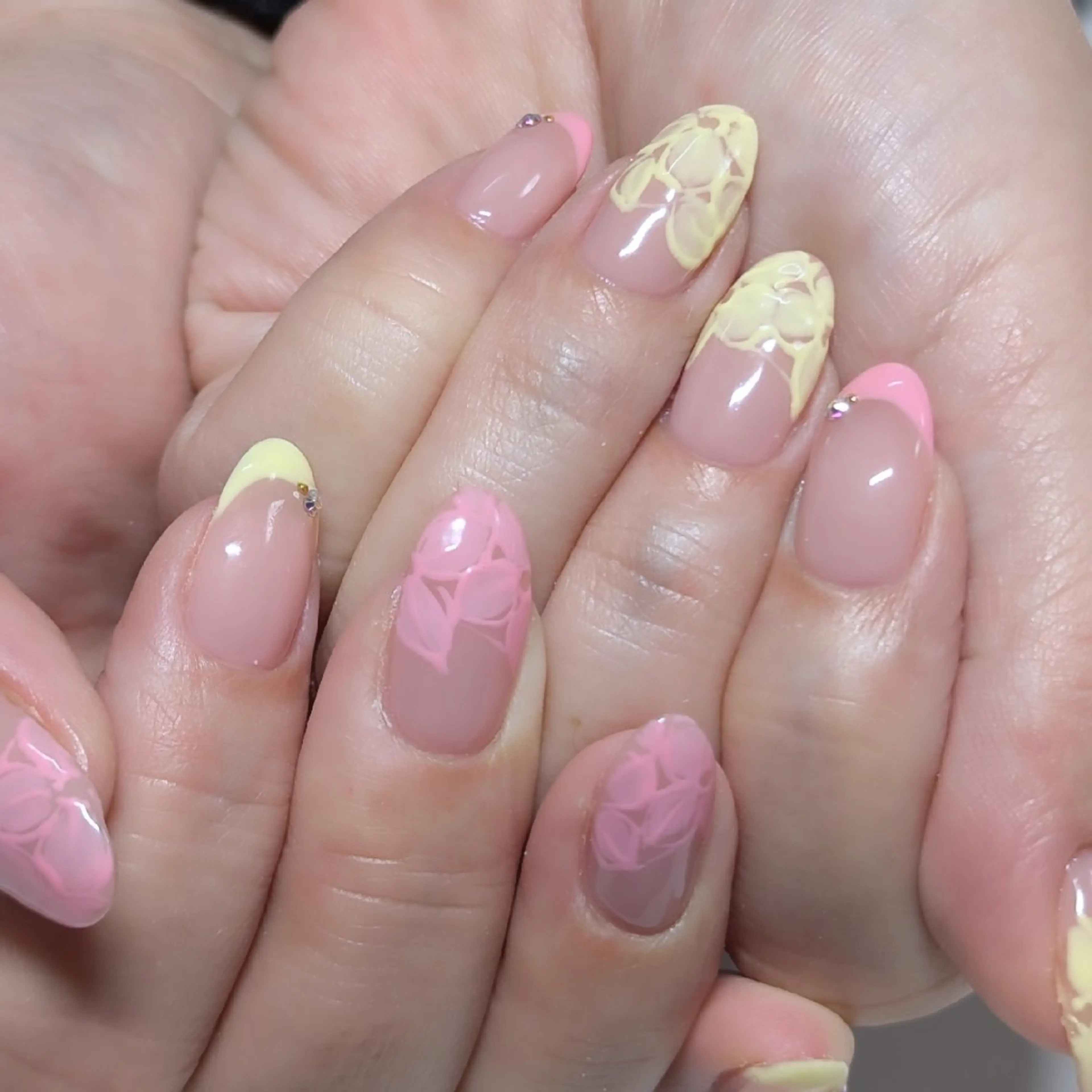 ネイル 長さ出し ハンドネイル ☆ KANON☆のネイルデザイン