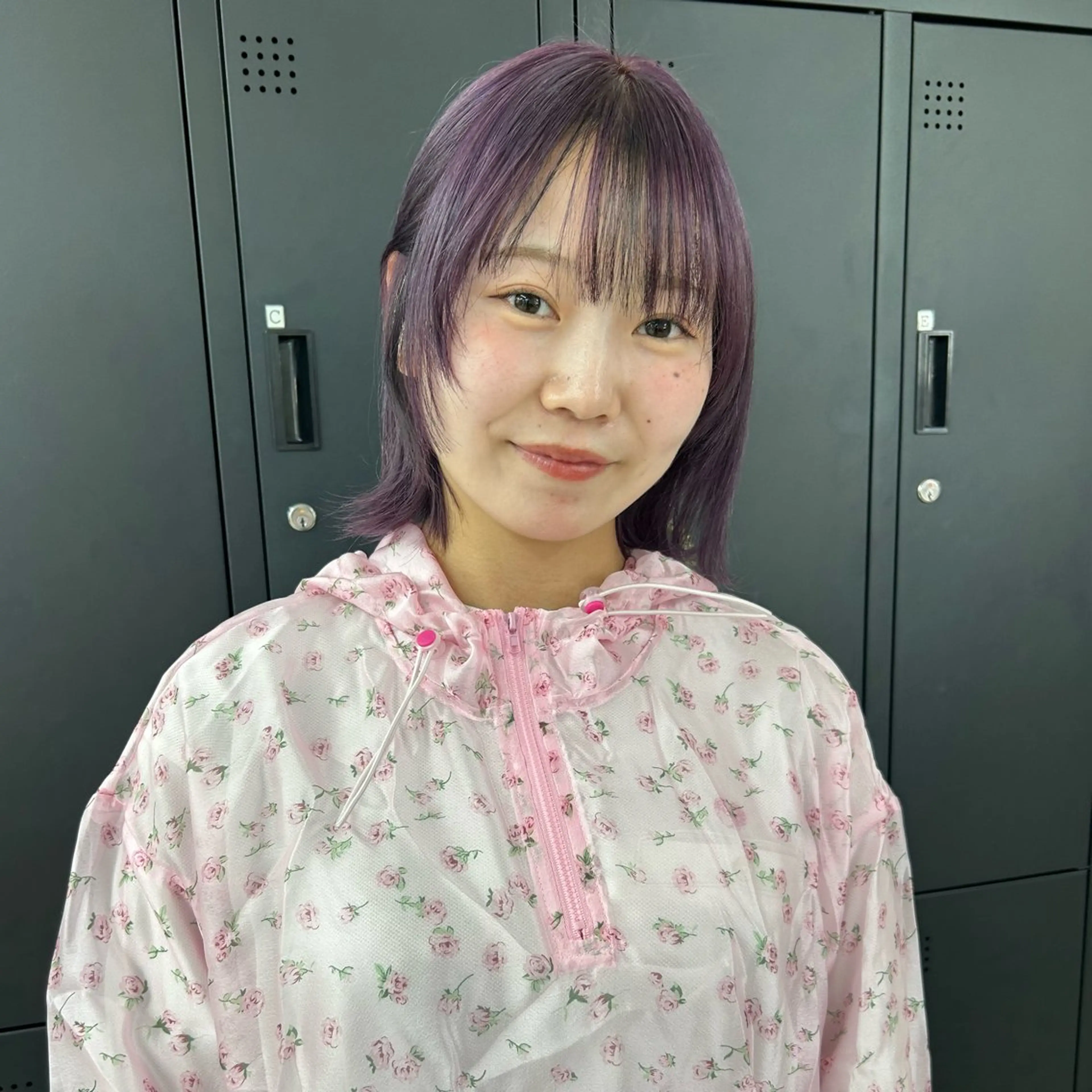 ミディアム パープルカラー ダブルカラー/韓国 ヘア/さわのあかねのヘアスタイル