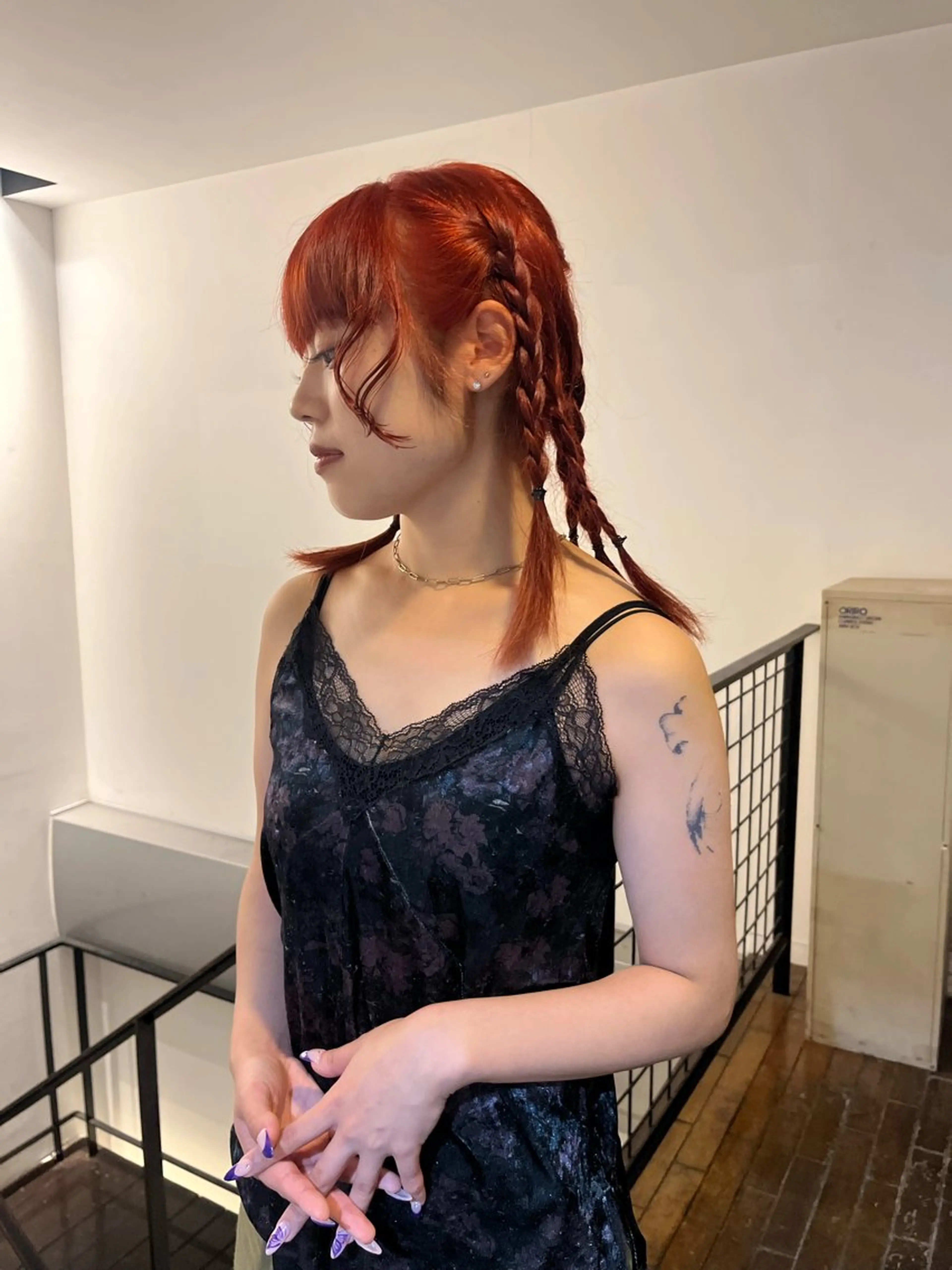 セミロング カラー aya/ブリーチ/ ボブ/ショートのヘアスタイル