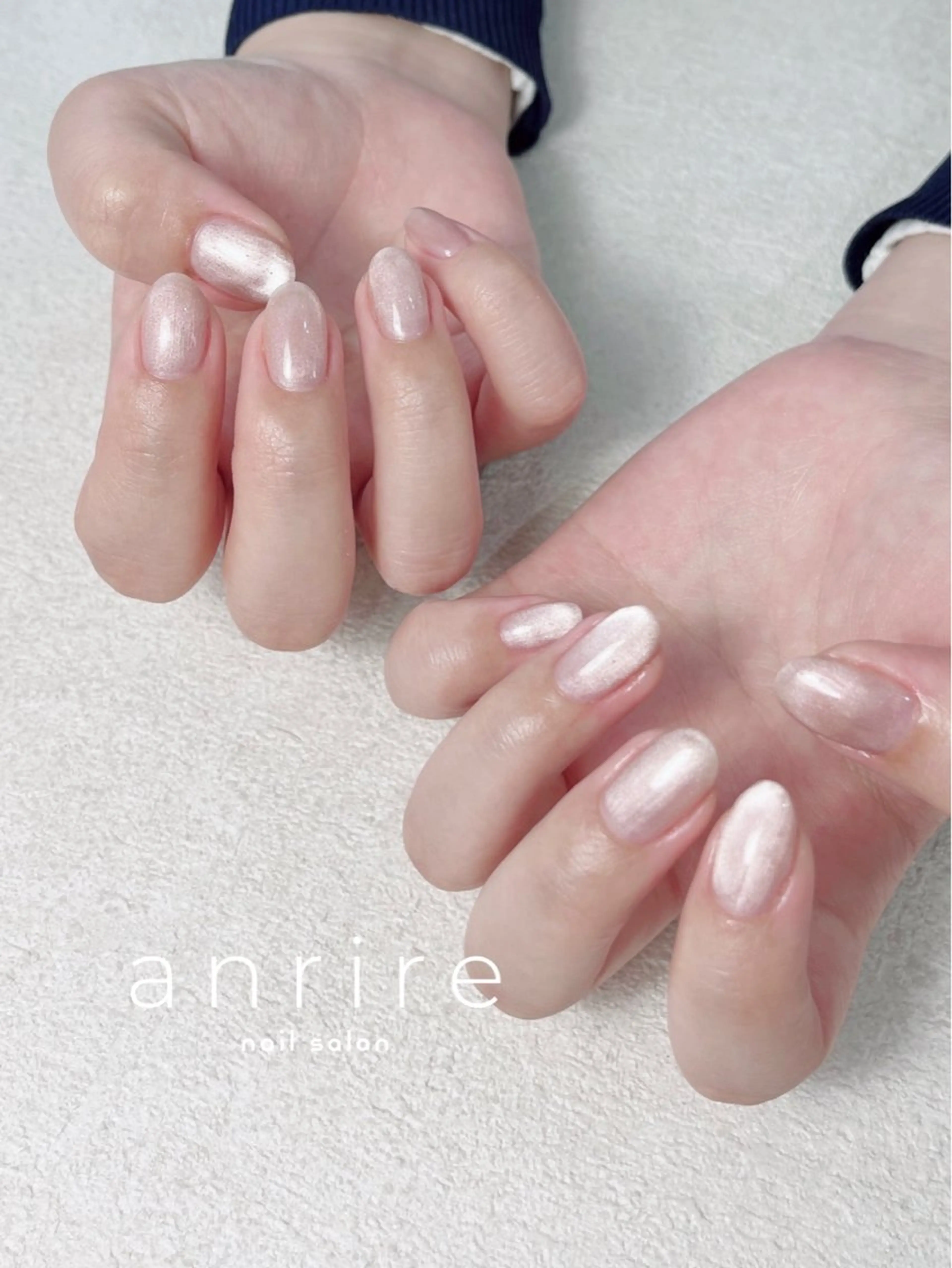 ネイル ジェルネイル キラキラネイル マグネットネイル オフィスネイル ワンカラーネイル ハンドネイル nailsalon anrireのネイルデザイン