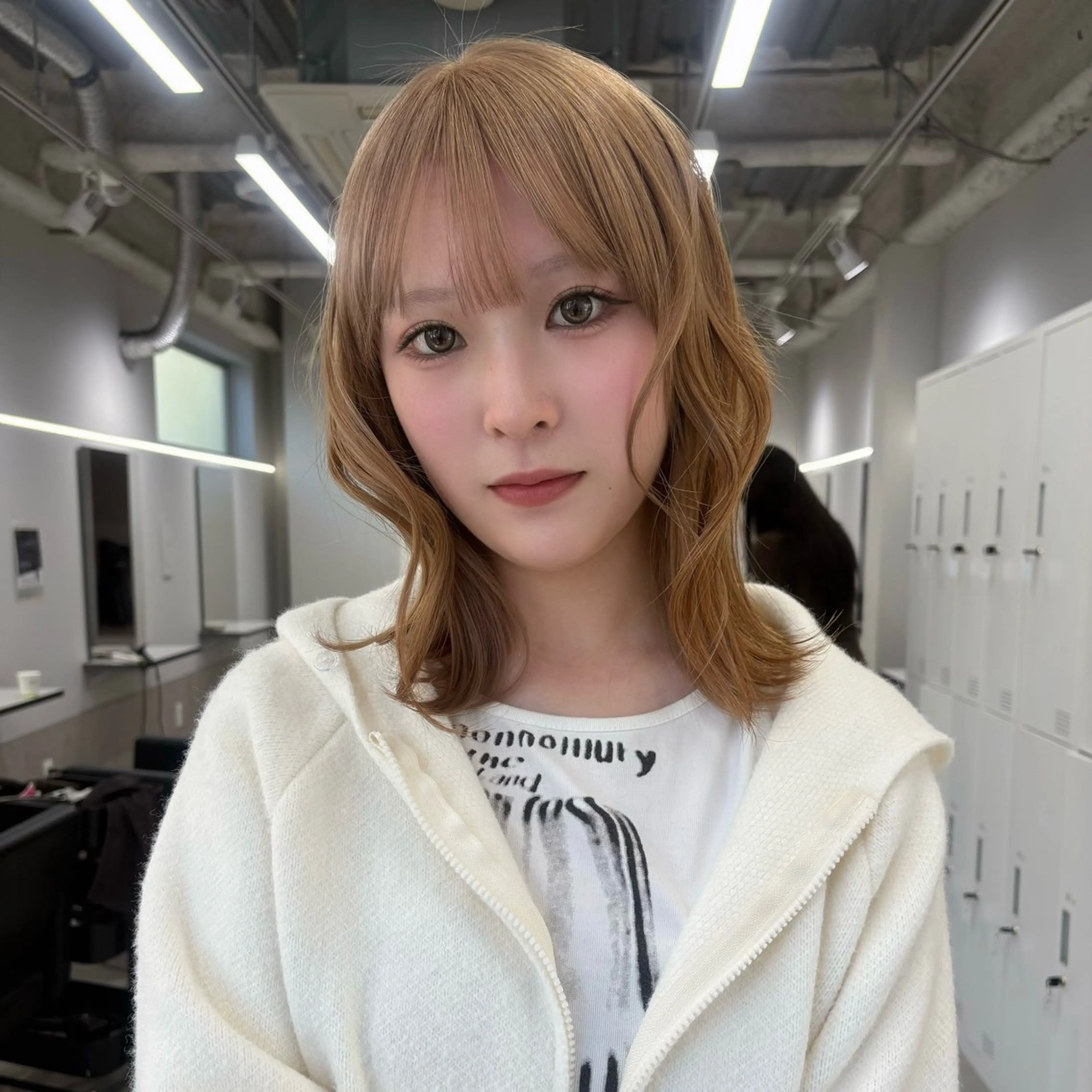 ミディアム カラー ヘアカラー トリートメント ハイトーン ayane💖のヘアスタイル