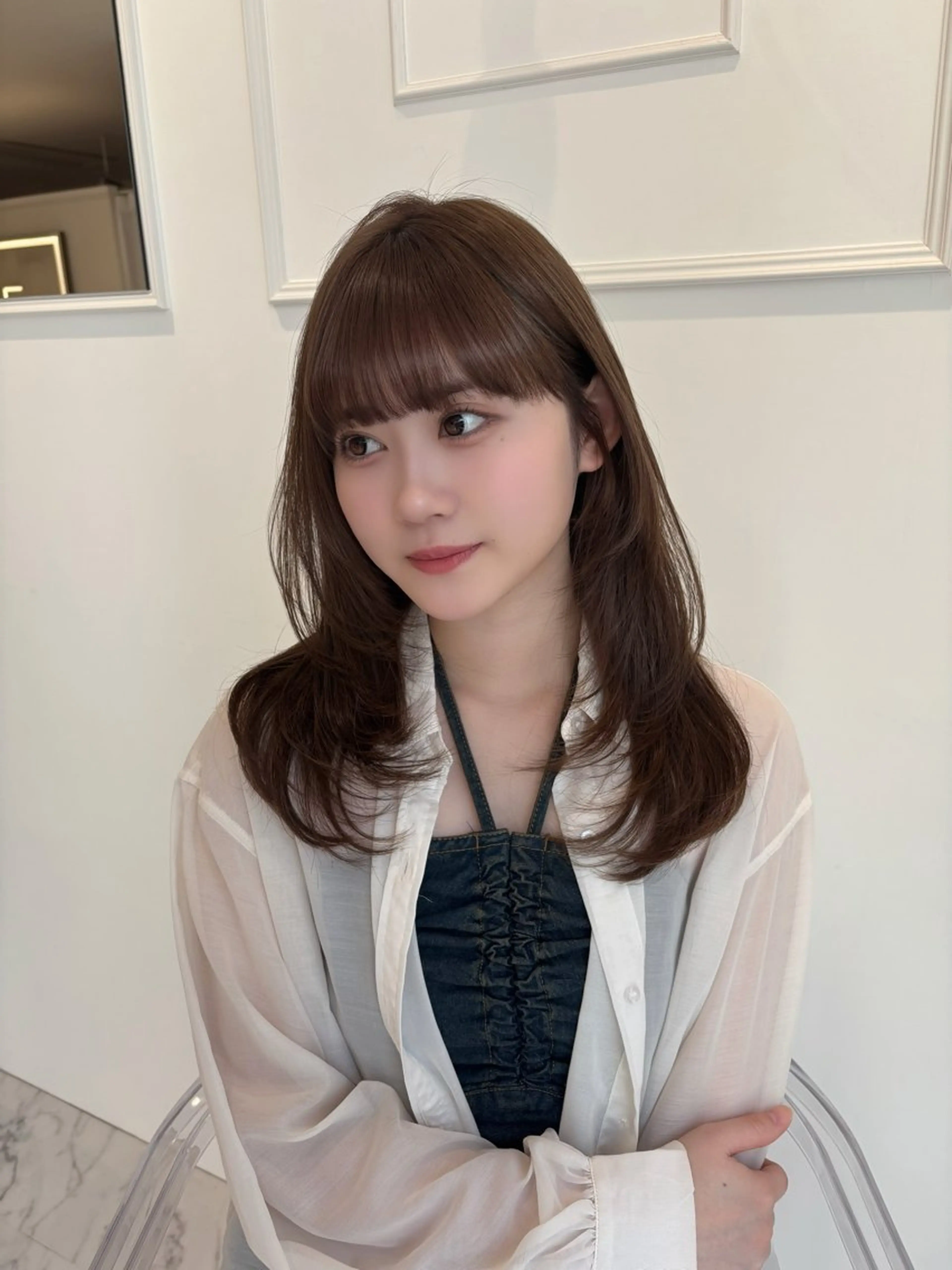 ロング ロング カット ヘアカラー ParveMix 🪽鳥取彩花のヘアスタイル