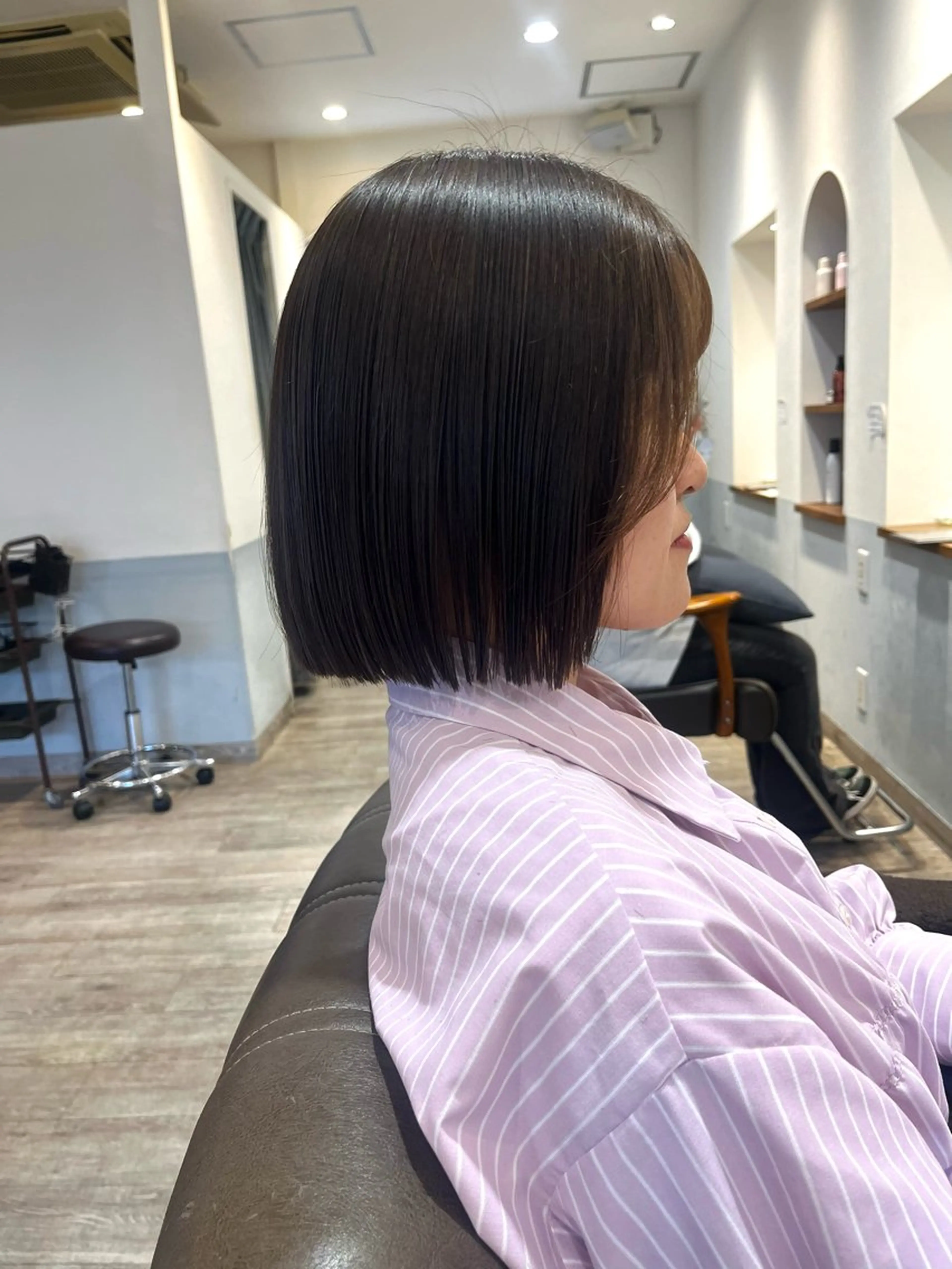 ショート カット トリートメント 上品な暖色/丸みボブ Chie🪷のヘアスタイル