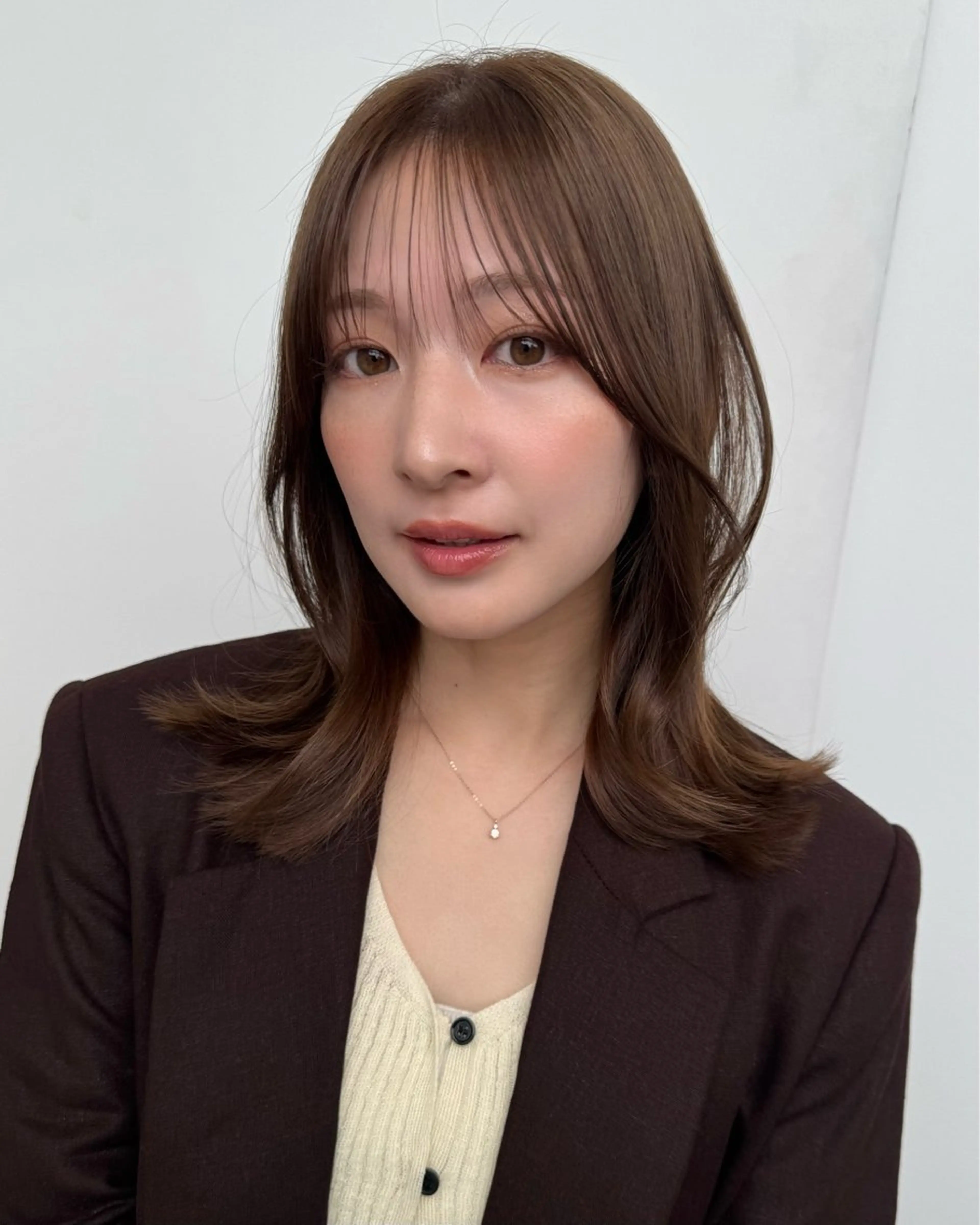 ショート カラー ブラウンカラー チョコレートブラウン レイヤーカット カット ヘアカラー トリートメント レイヤー🩰顔まわり /透明感/kanaのヘアスタイル