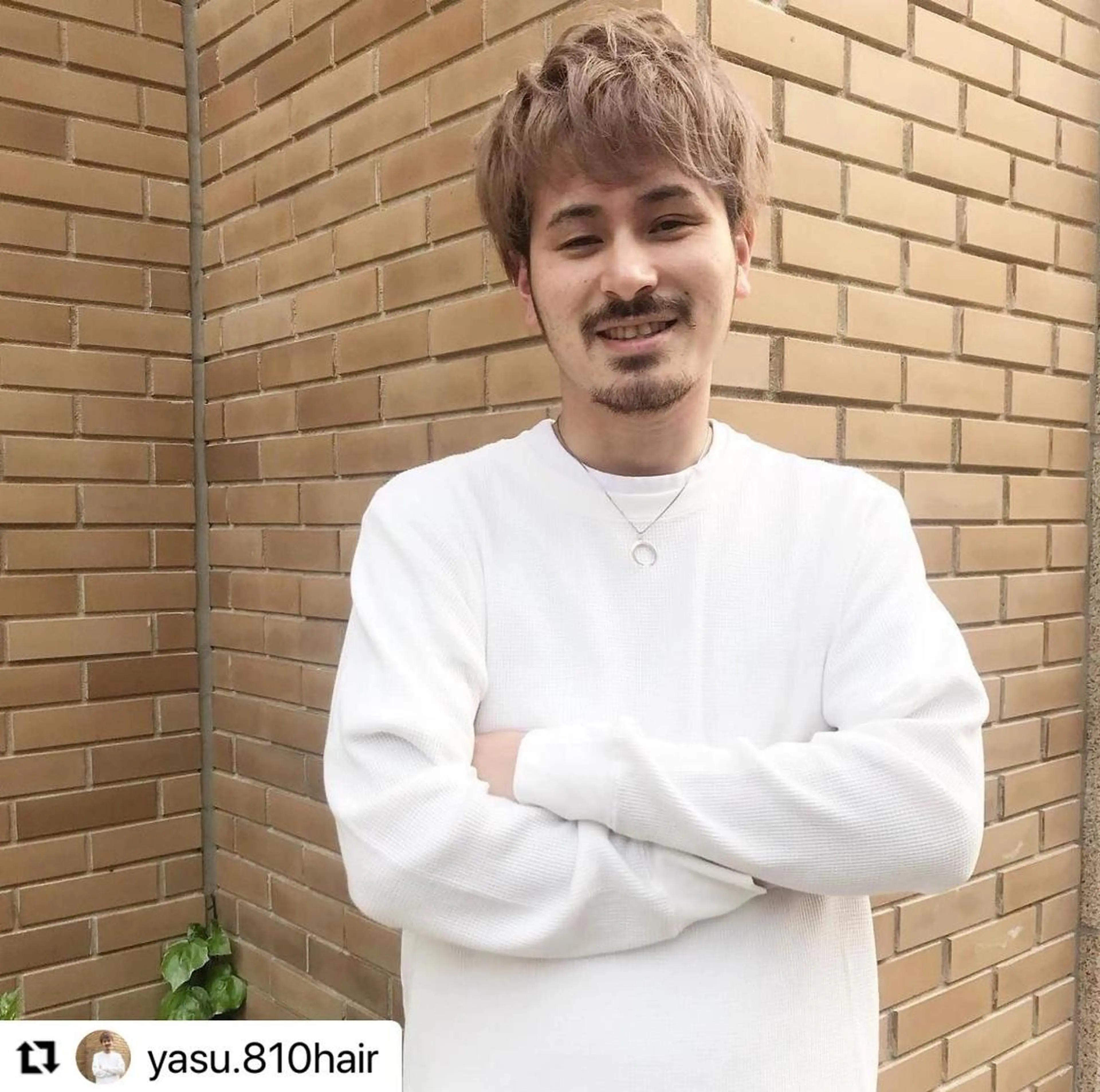 ショート カラー パーマ メンズ メンズバレイヤージュ メンズブリーチ メンズハイライト メンズハイトーン メンズインナーカラー 🩷Eny terrace🩷のヘアスタイル