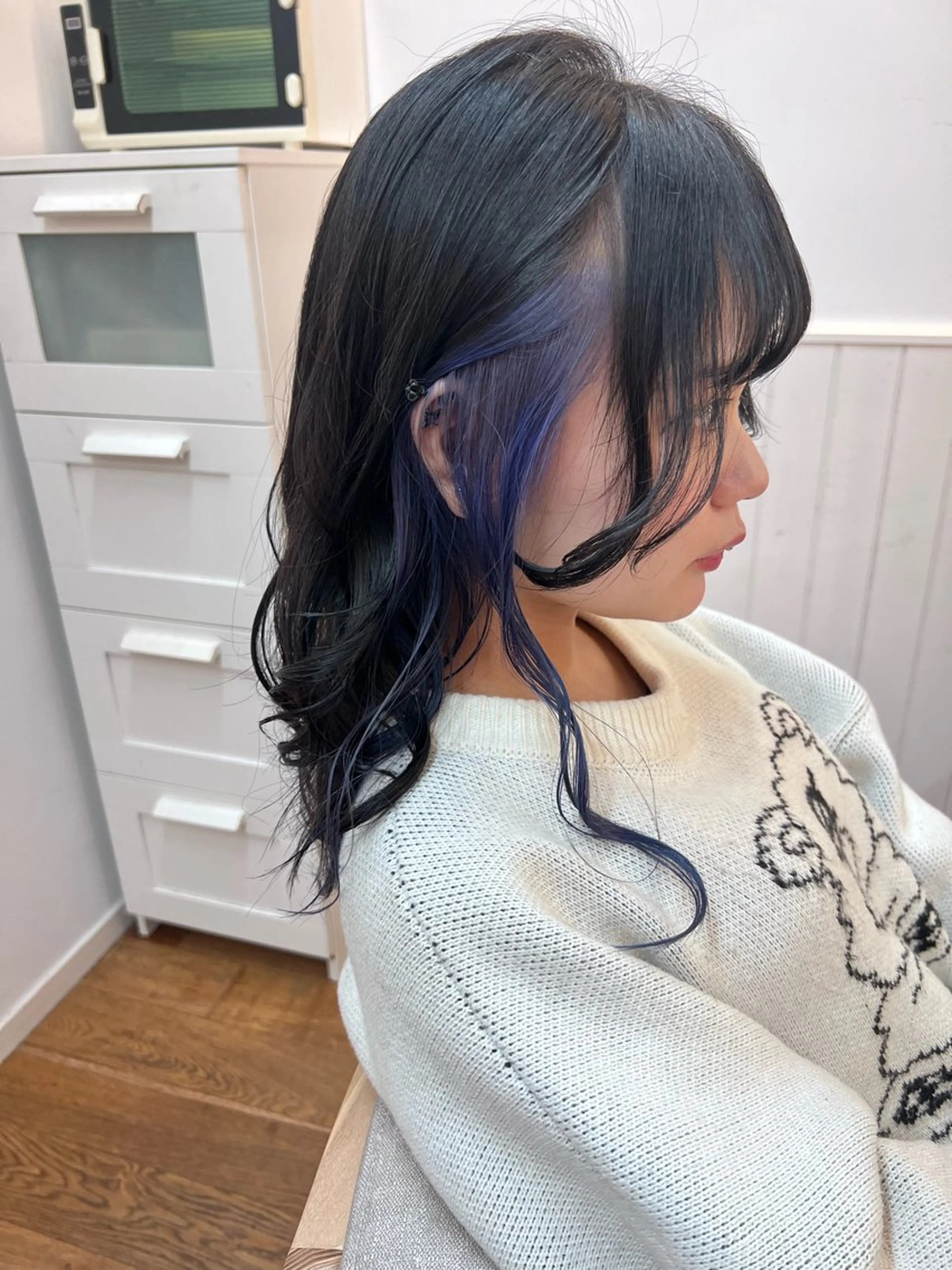 ロング カラー カット ヘアカラー トリートメント ✂︎HITOMI✂︎ 副店長のヘアスタイル