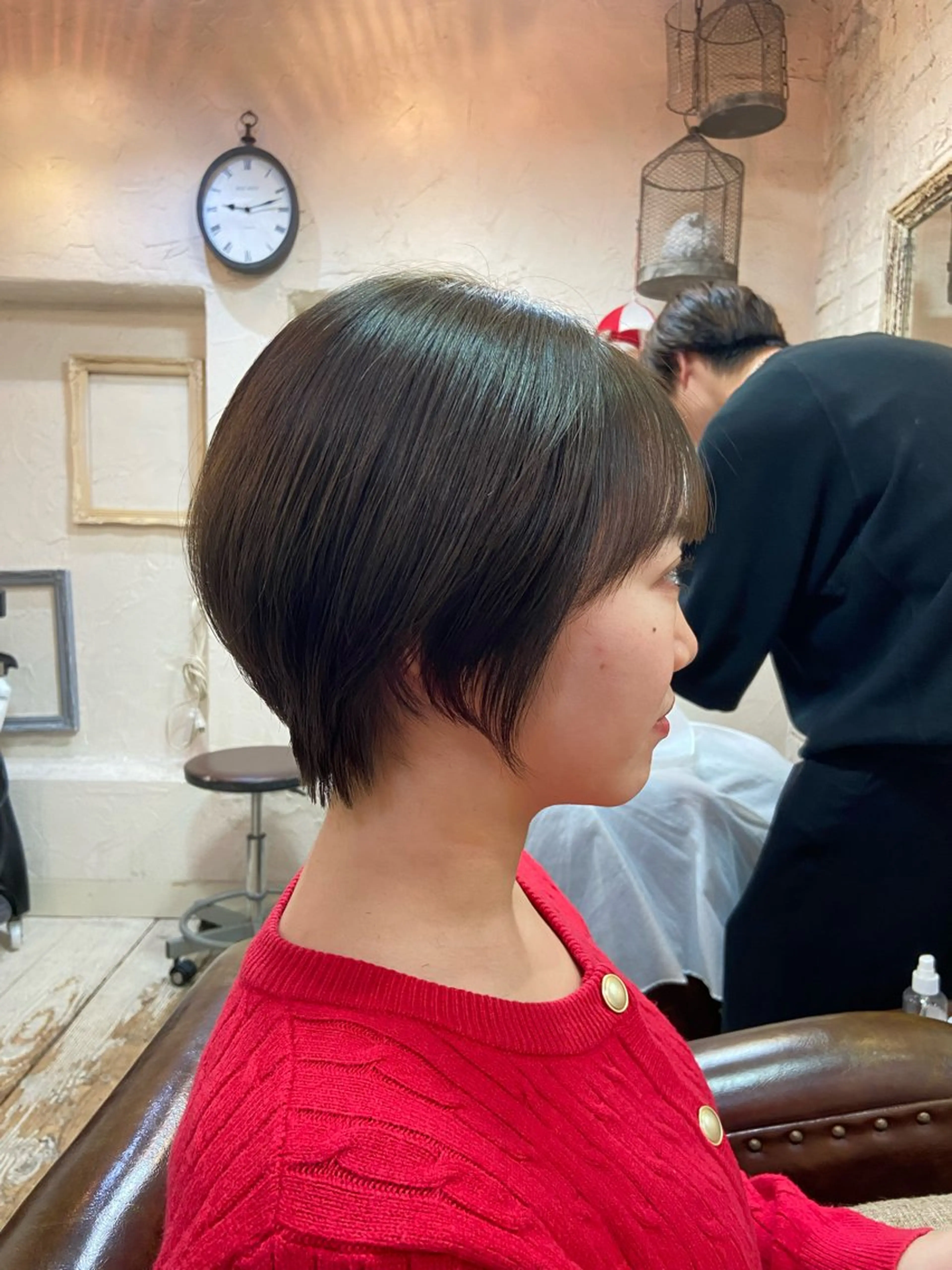 ショート カラー 丸みショート ショートヘア ダメージレス美容師 🌱水島侑理のヘアスタイル