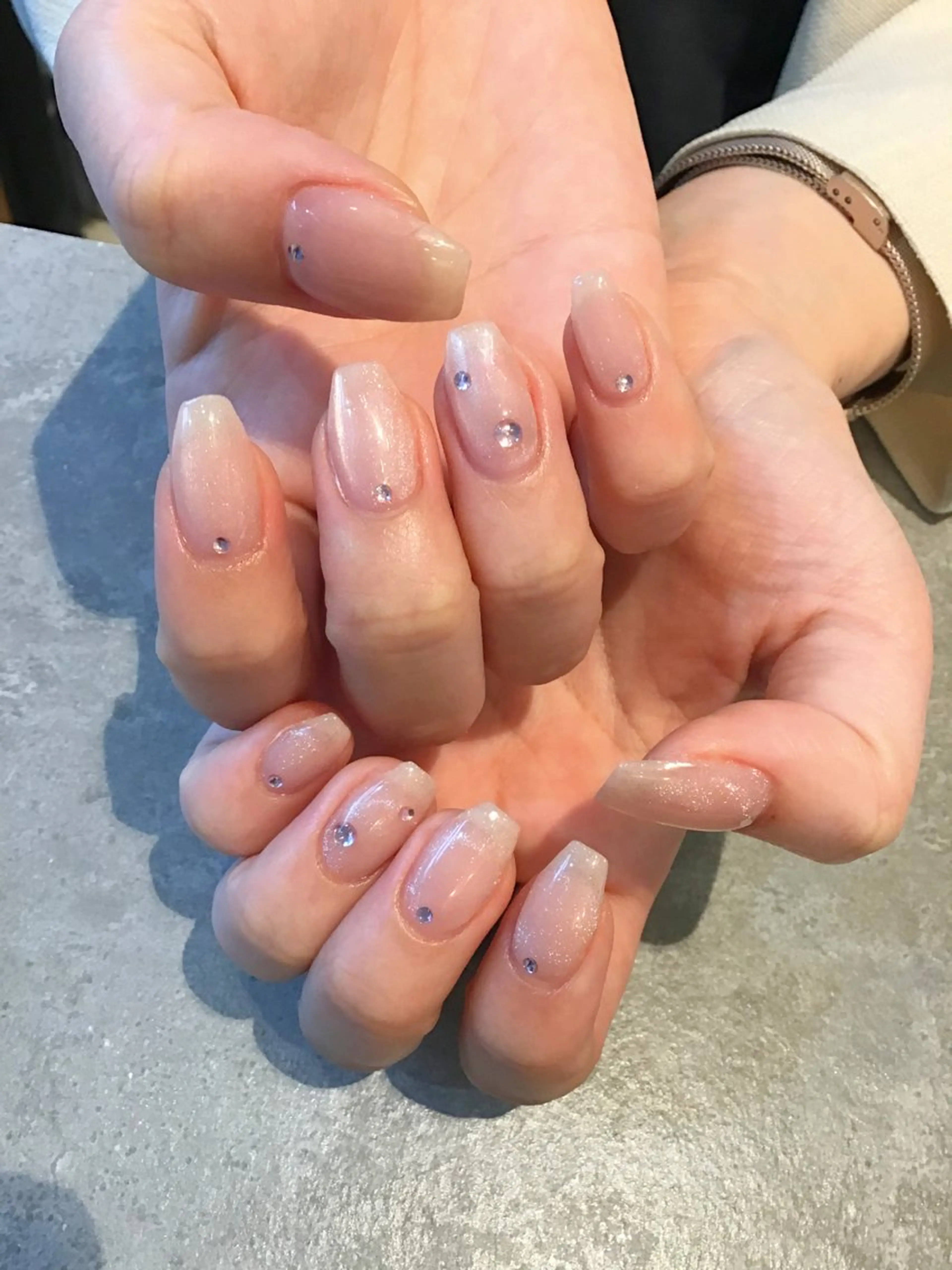 ネイル マグネットネイル マグネットワンカラー ワンカラーネイル Nest 岩崎のネイルデザイン