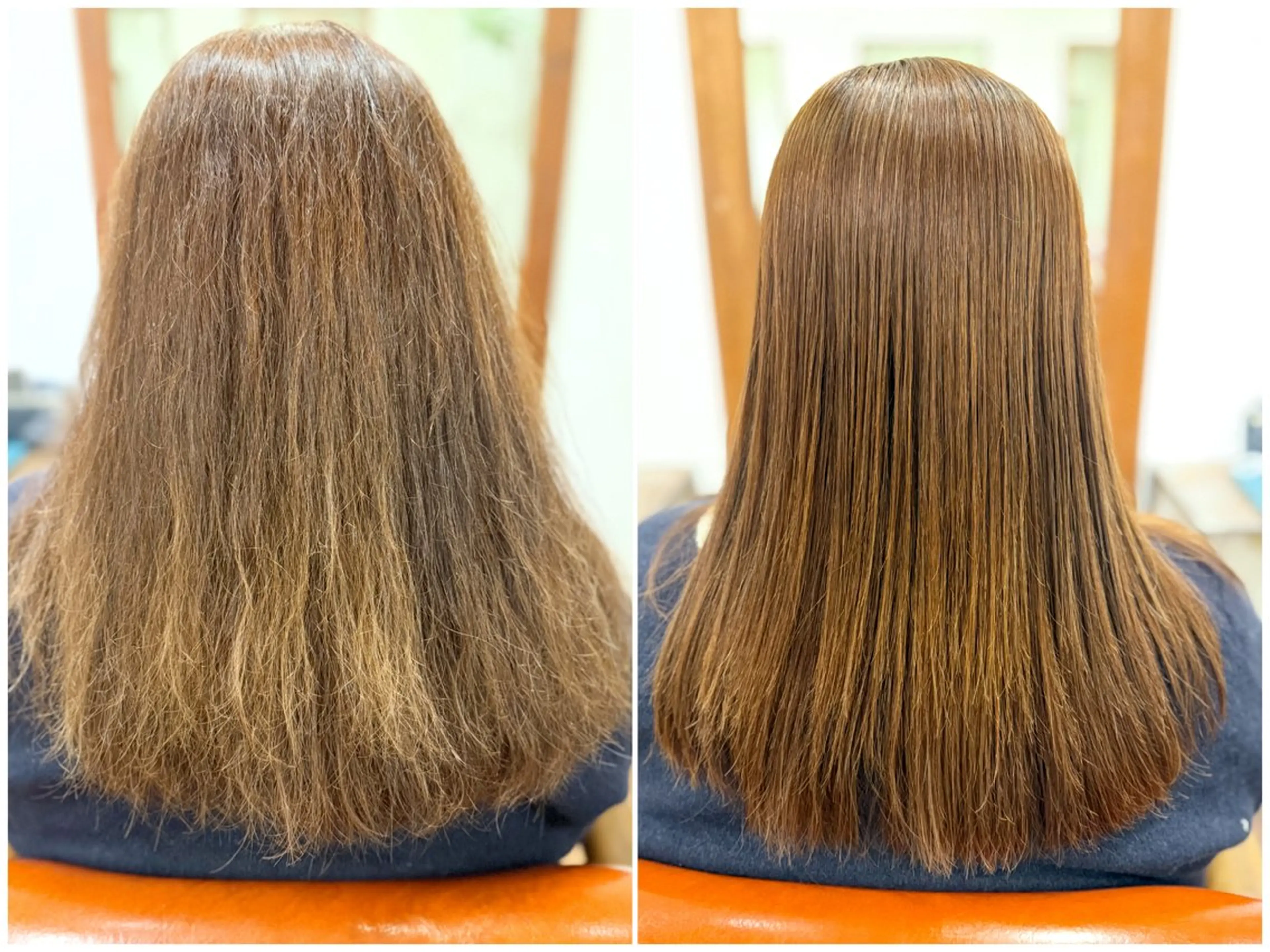 縮毛矯正、酸性ストレートの写真