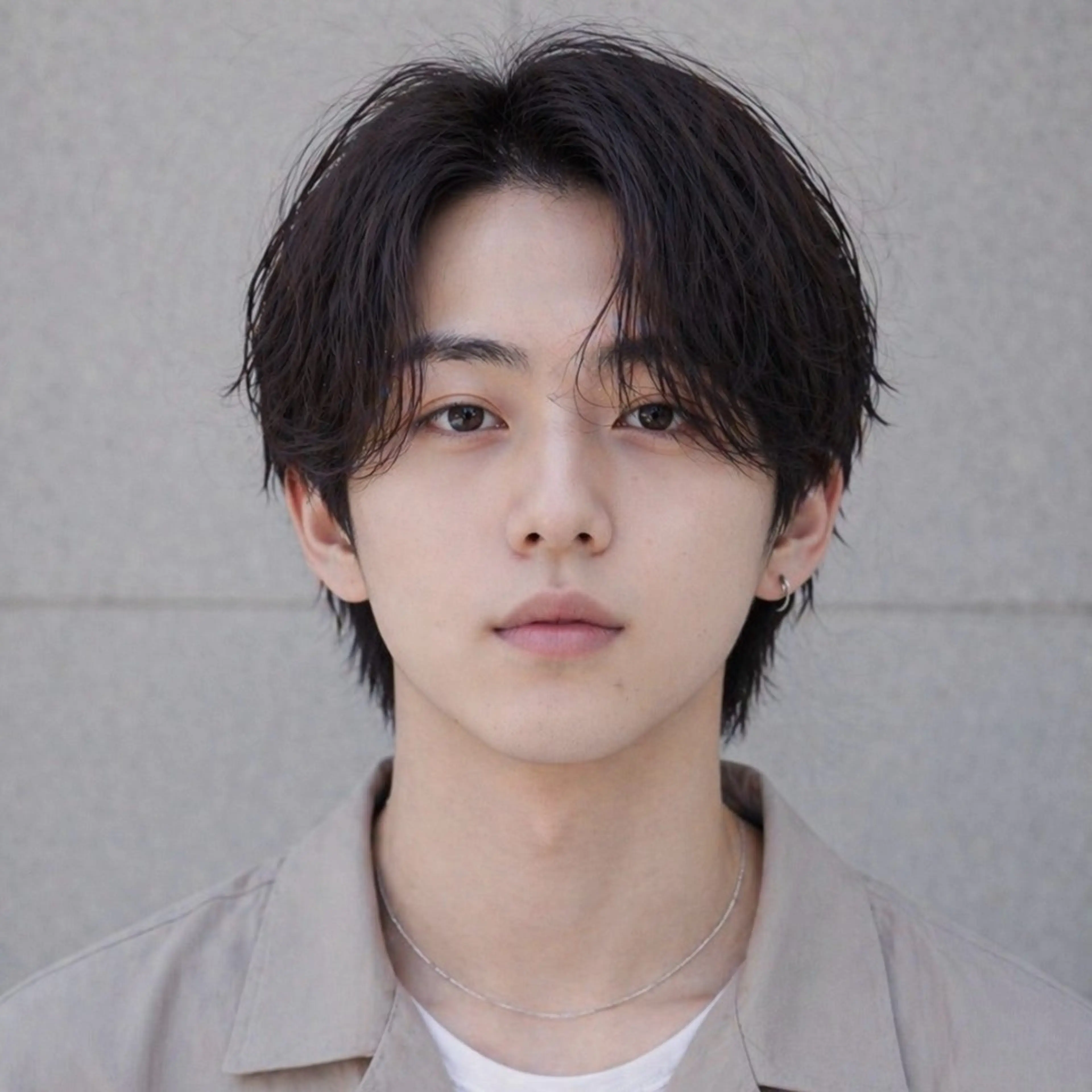 メンズ カット パーマ シャドウ/フェザー ニュアンスヘアメンズのヘアスタイル